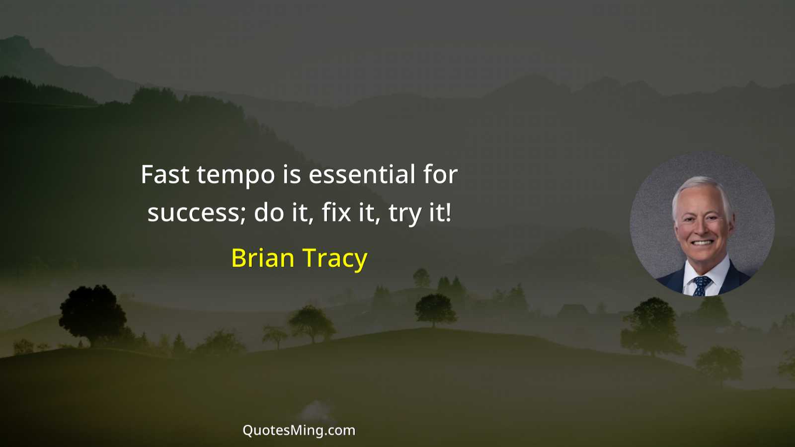 Fast tempo is essential for success; do it fix it