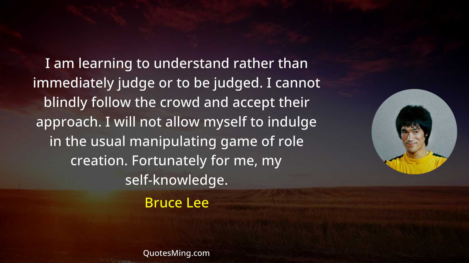 I am learning to understand rather than immediately judge or