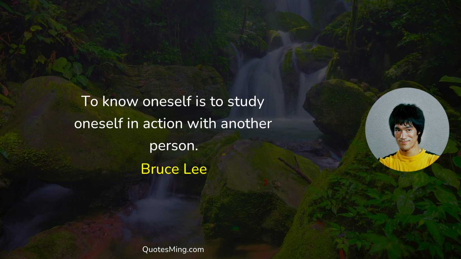 To know oneself is to study oneself in action with