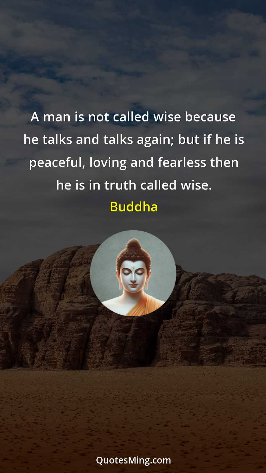 A man is not called wise because he talks and