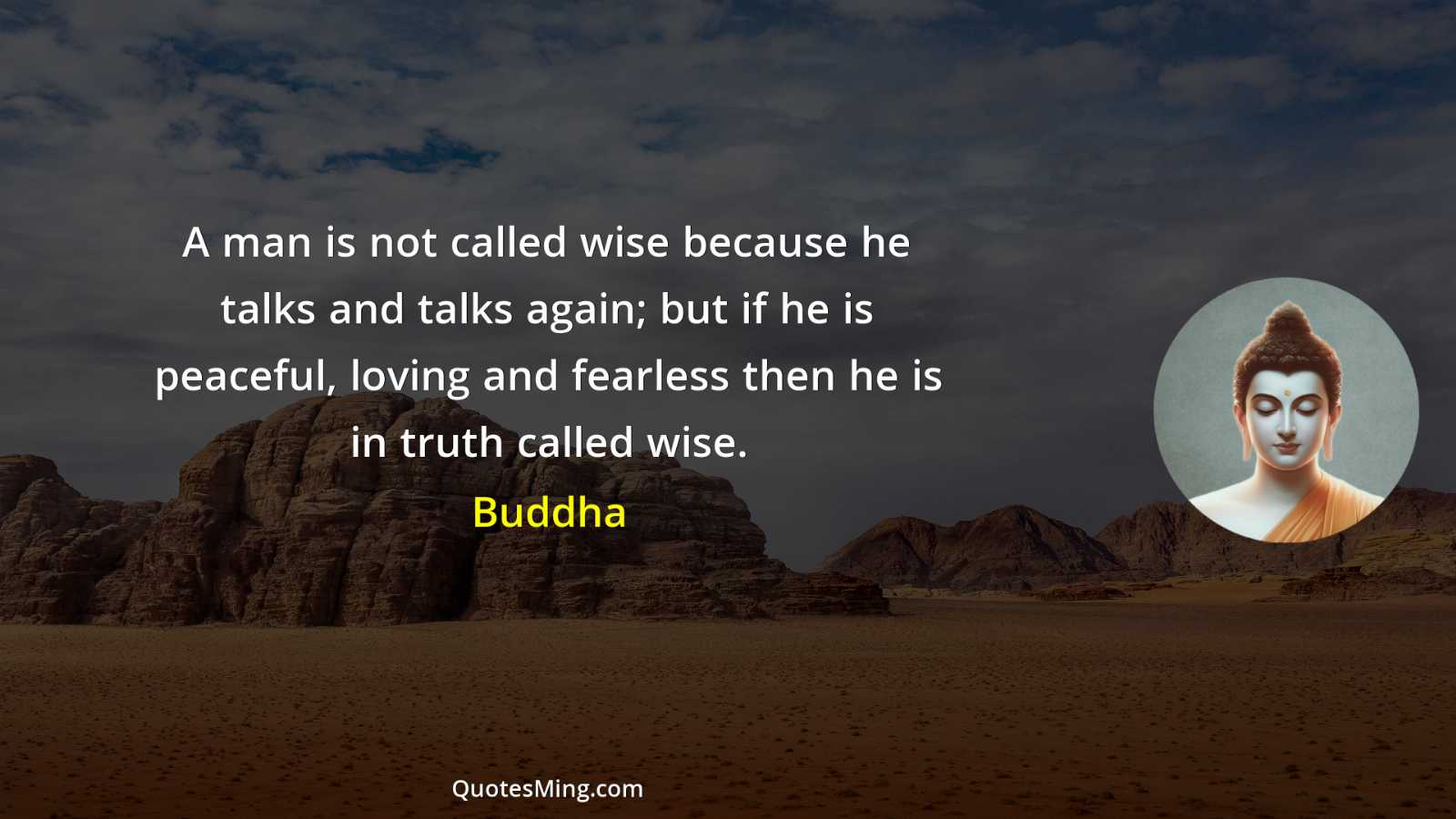 A man is not called wise because he talks and