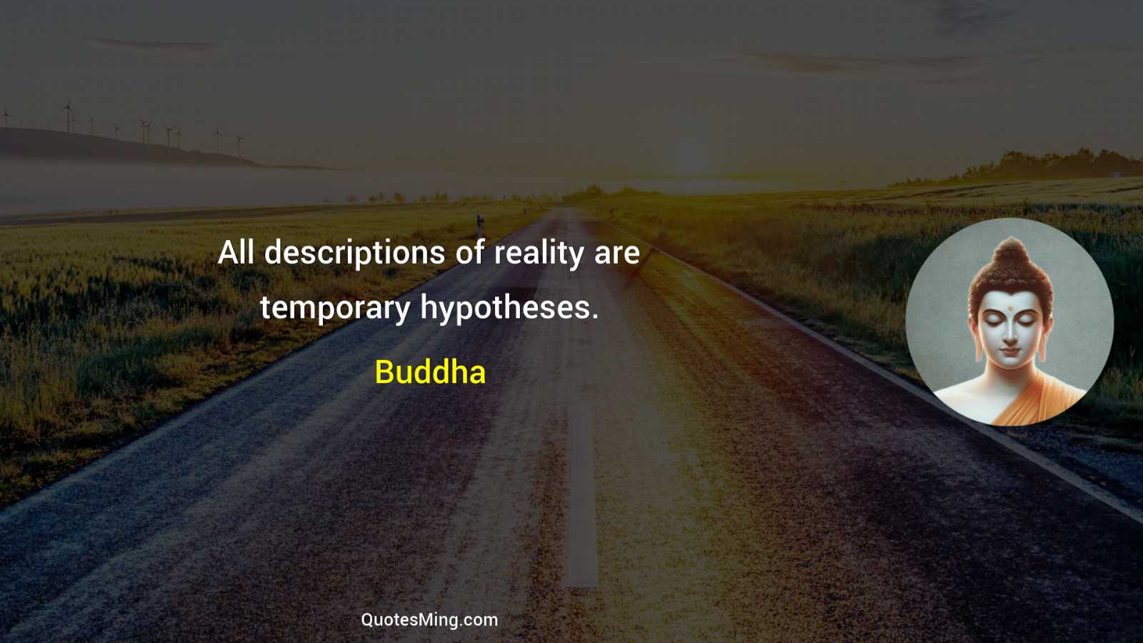 All descriptions of reality are temporary hypotheses