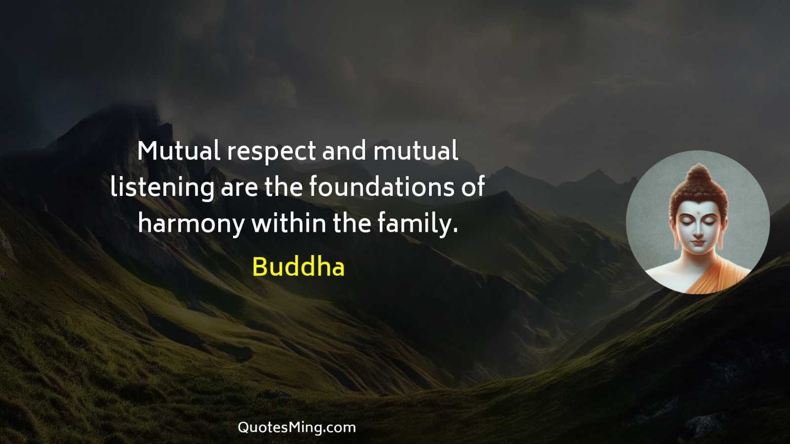 Mutual respect and mutual listening are the foundations of harmony