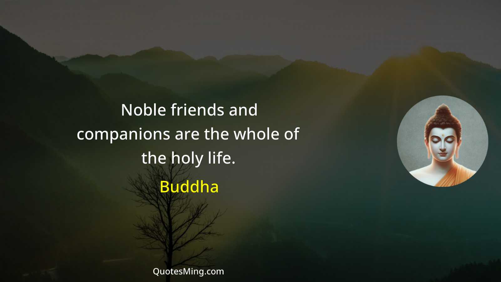 Noble friends and companions are the whole of the holy