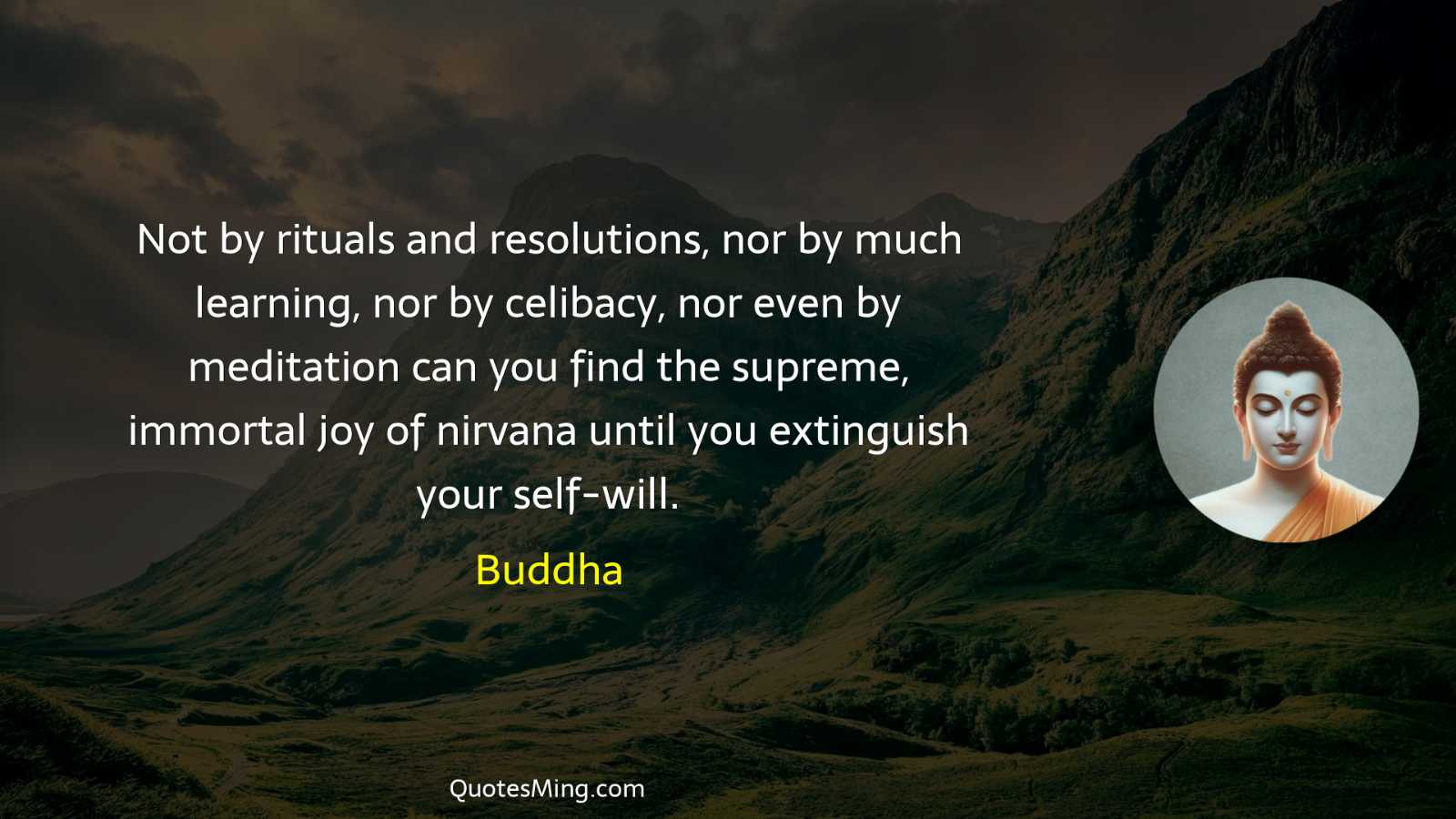 Not by rituals and resolutions nor by much learning nor