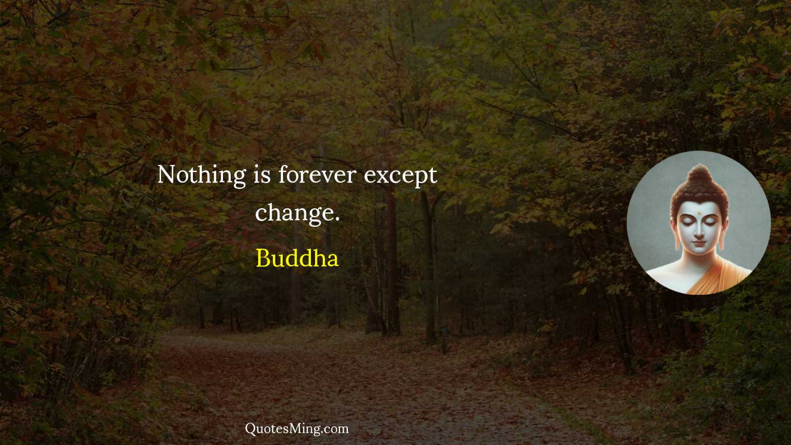 Nothing is forever except change