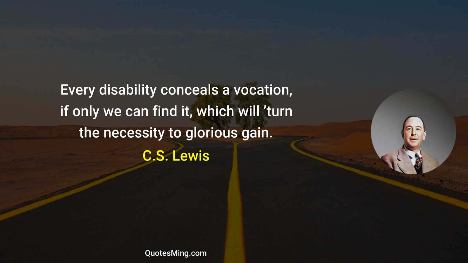 Every disability conceals a vocation if only we can find