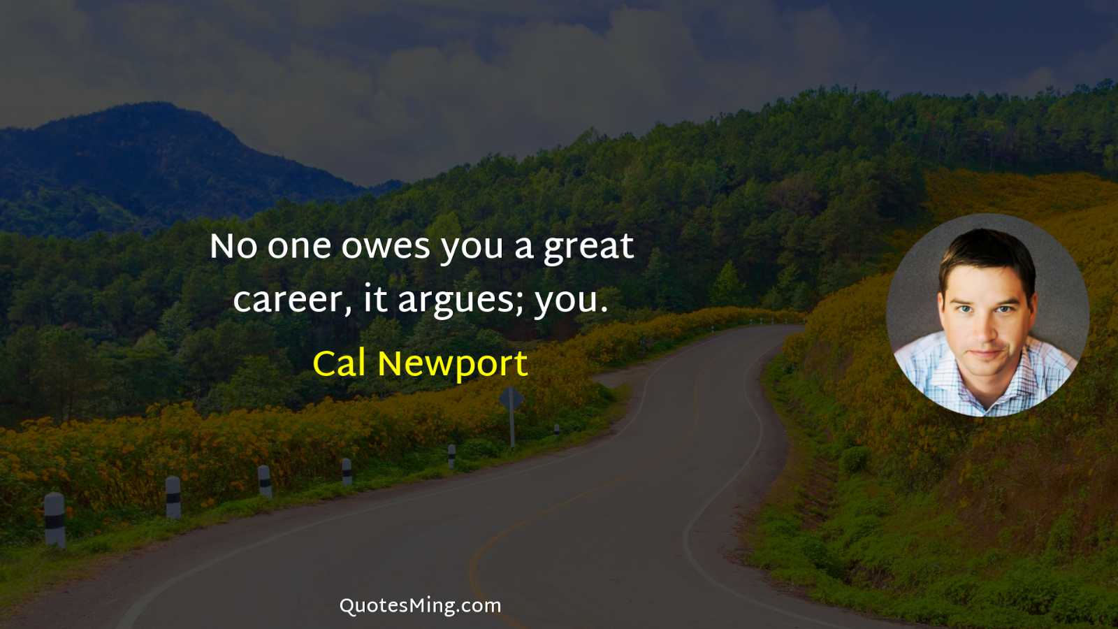 No one owes you a great career it argues; you