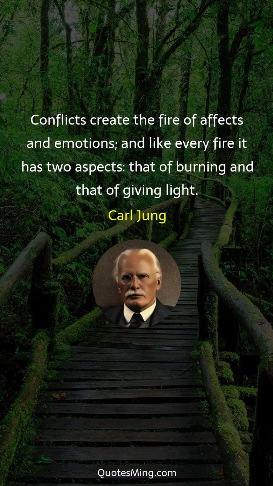 Conflicts create the fire of affects and emotions; and like