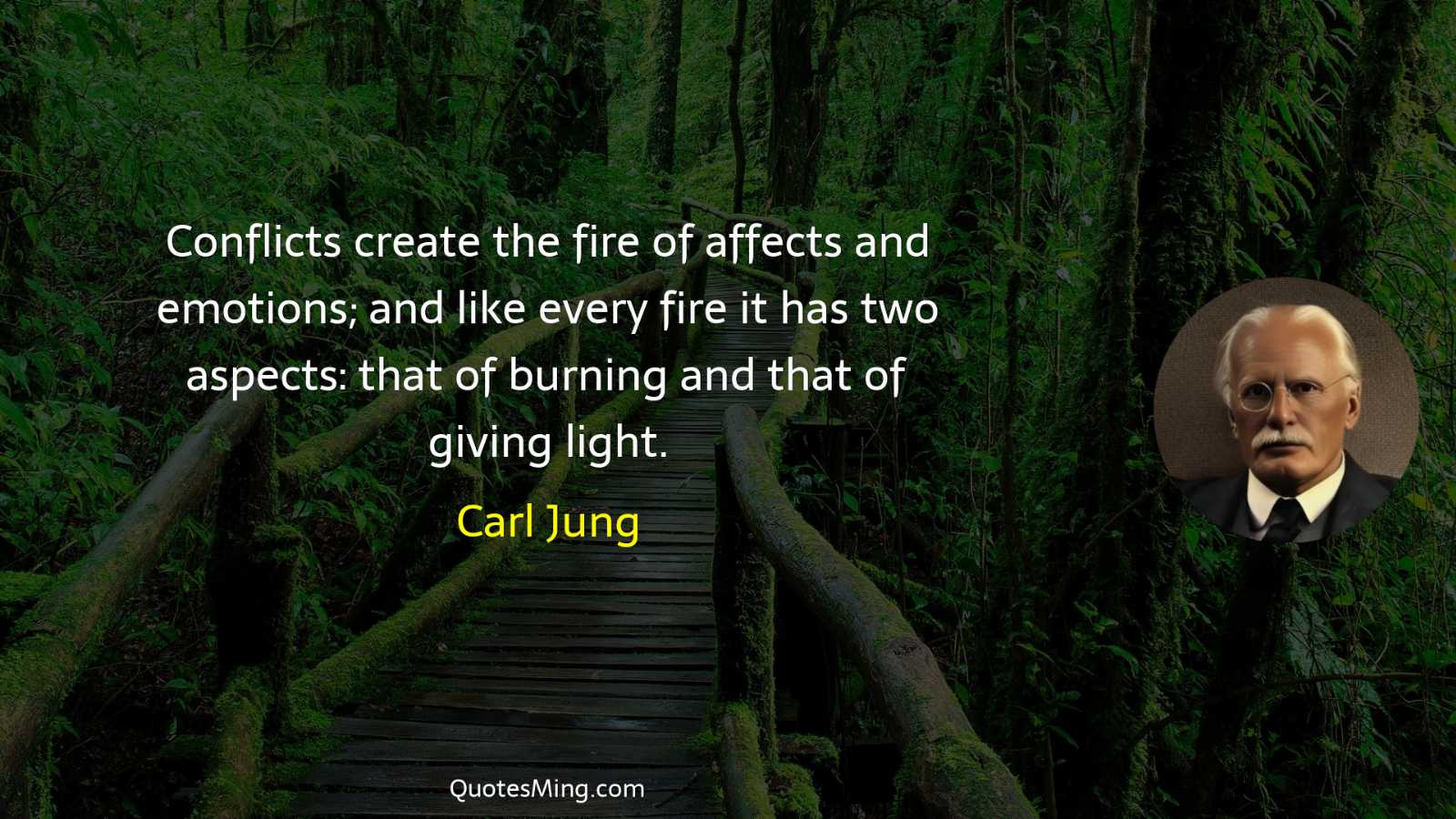 Conflicts create the fire of affects and emotions; and like