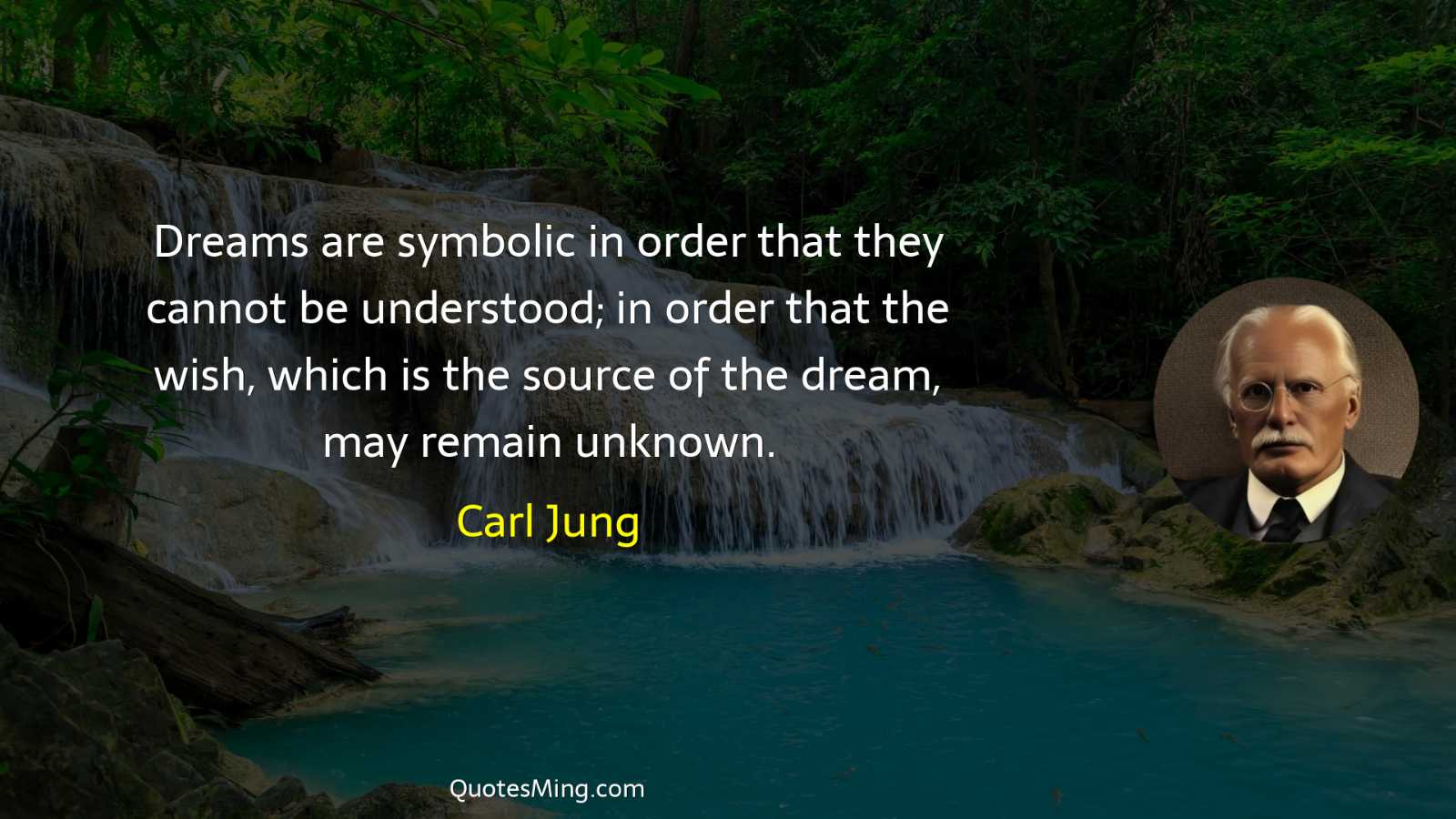 Dreams are symbolic in order that they cannot be understood;