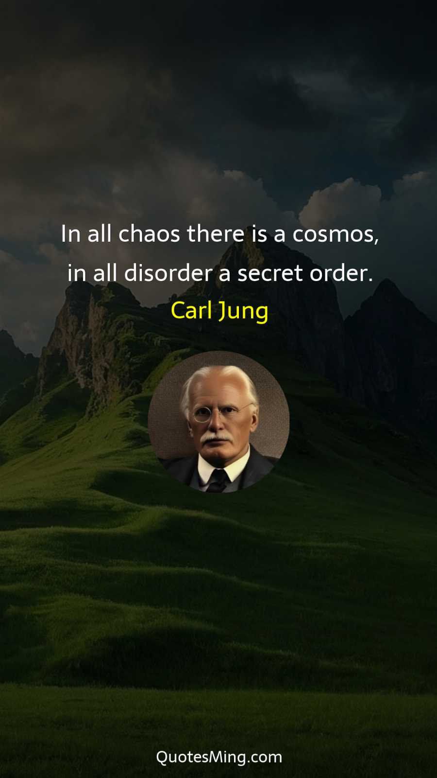 In all chaos there is a cosmos in all disorder