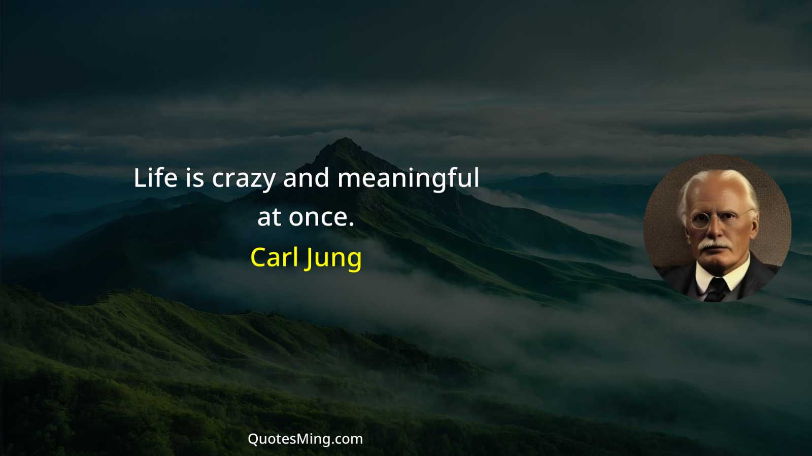 Life is crazy and meaningful at once