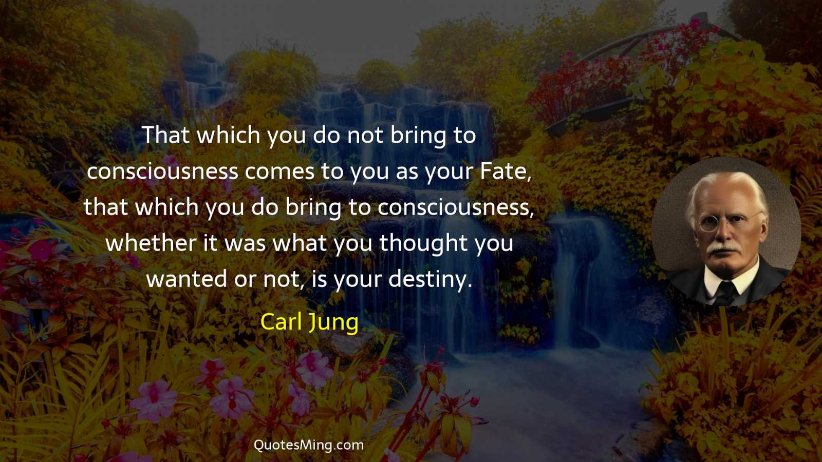 That which you do not bring to consciousness comes to