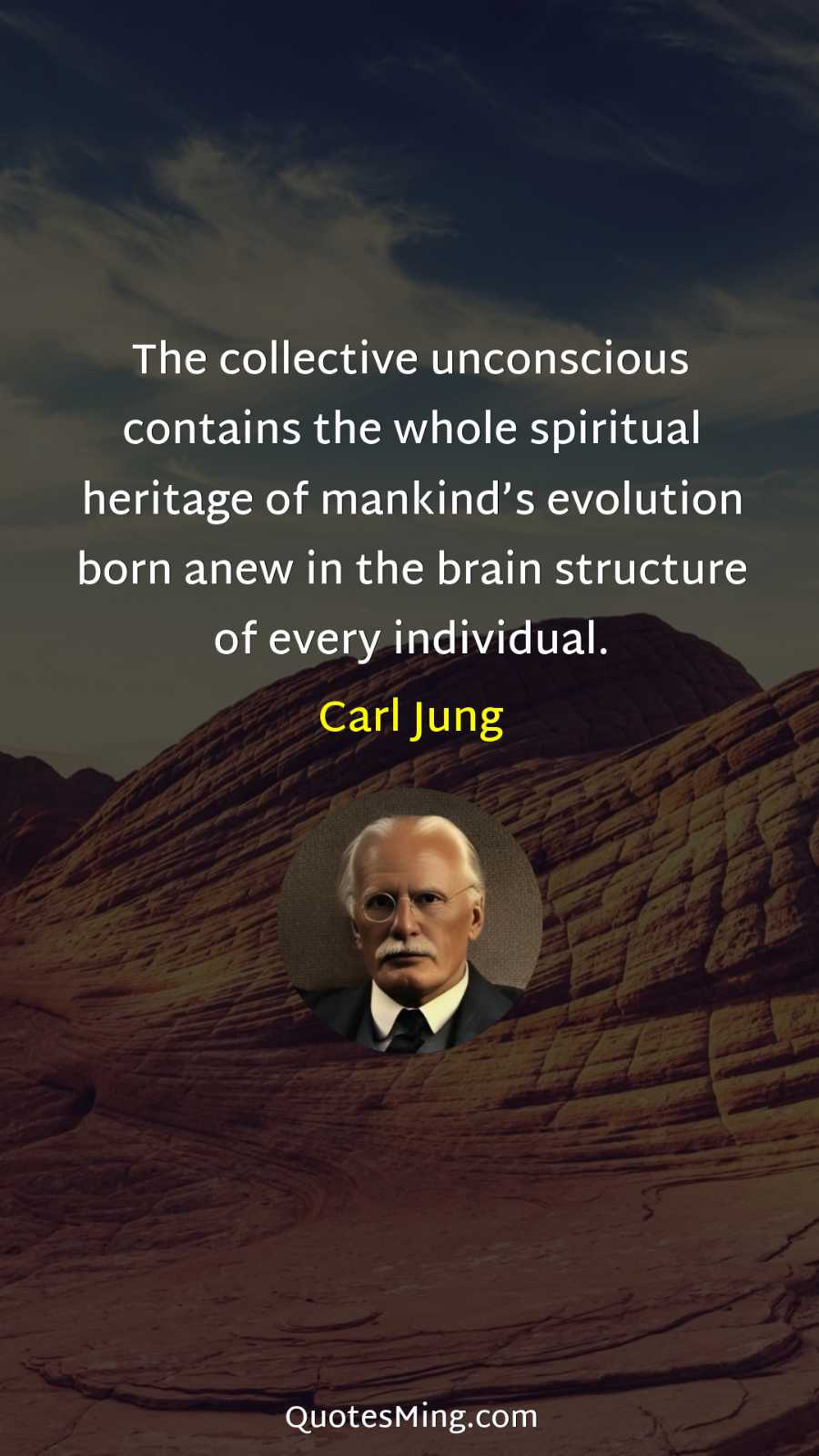 The collective unconscious contains the whole spiritual heritage of mankind’s