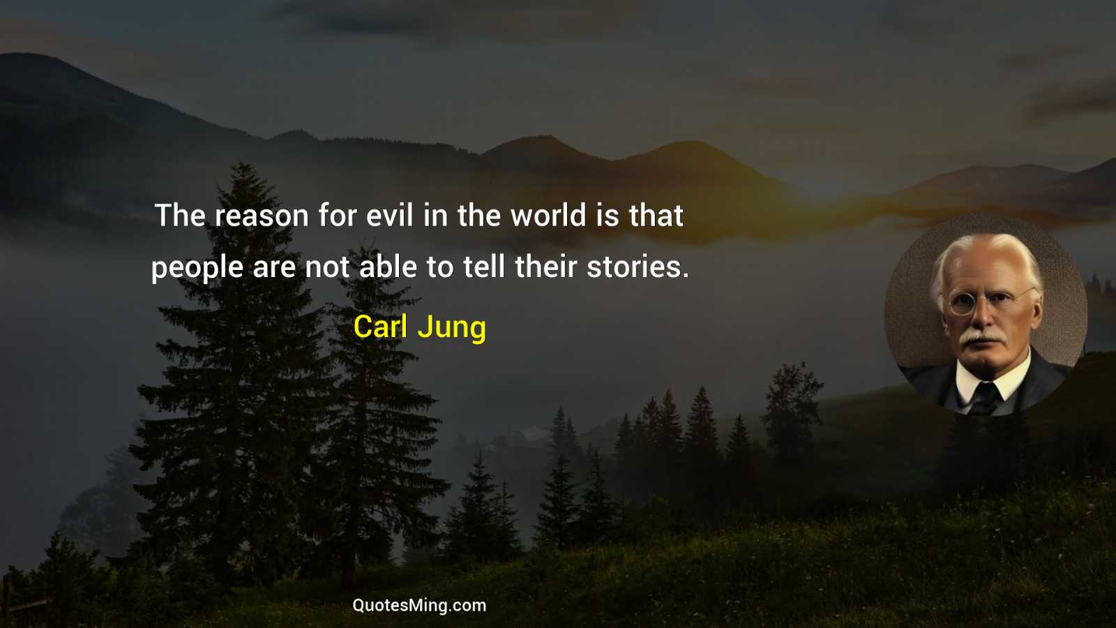 The reason for evil in the world is that people