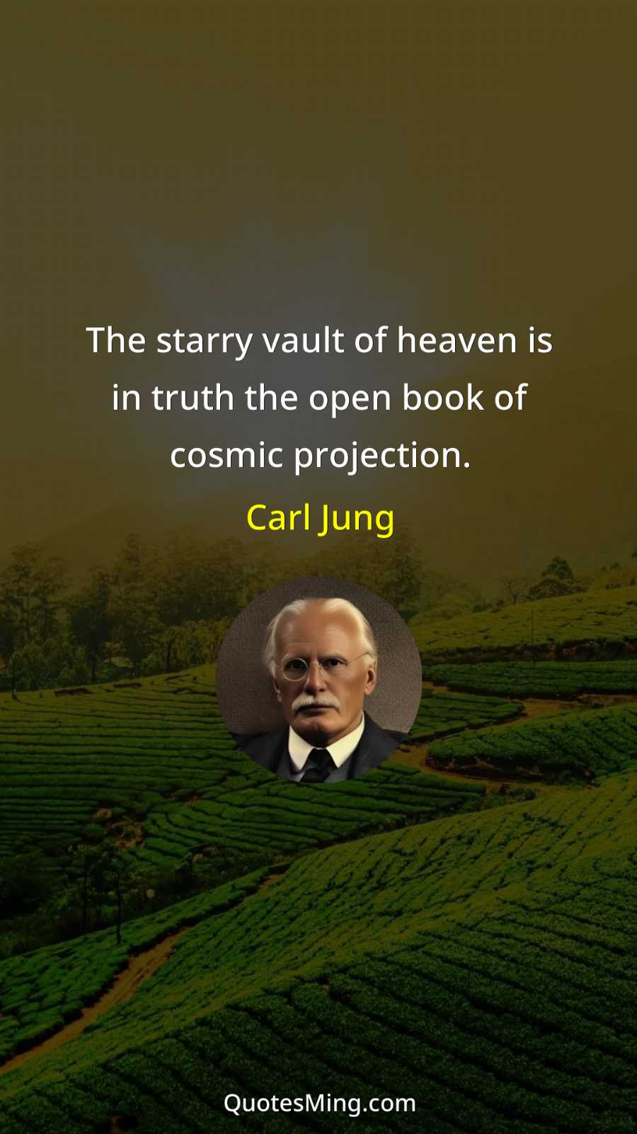 The starry vault of heaven is in truth the open