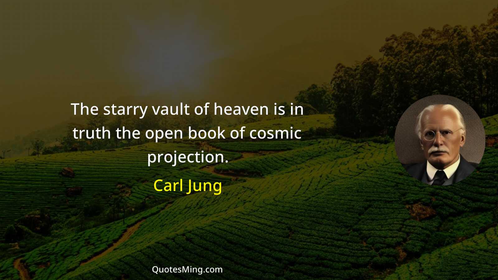 The starry vault of heaven is in truth the open