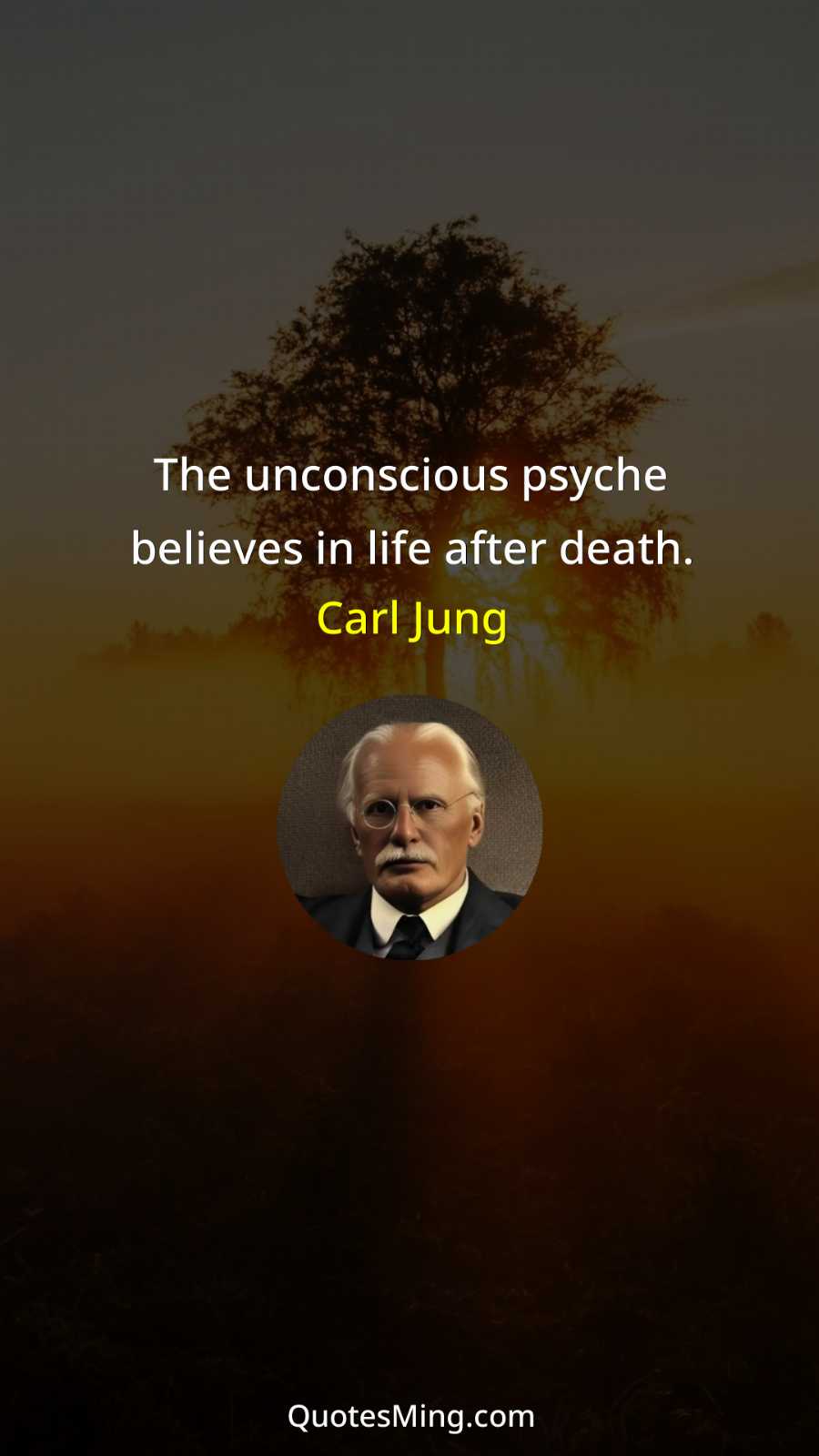 The unconscious psyche believes in life after death