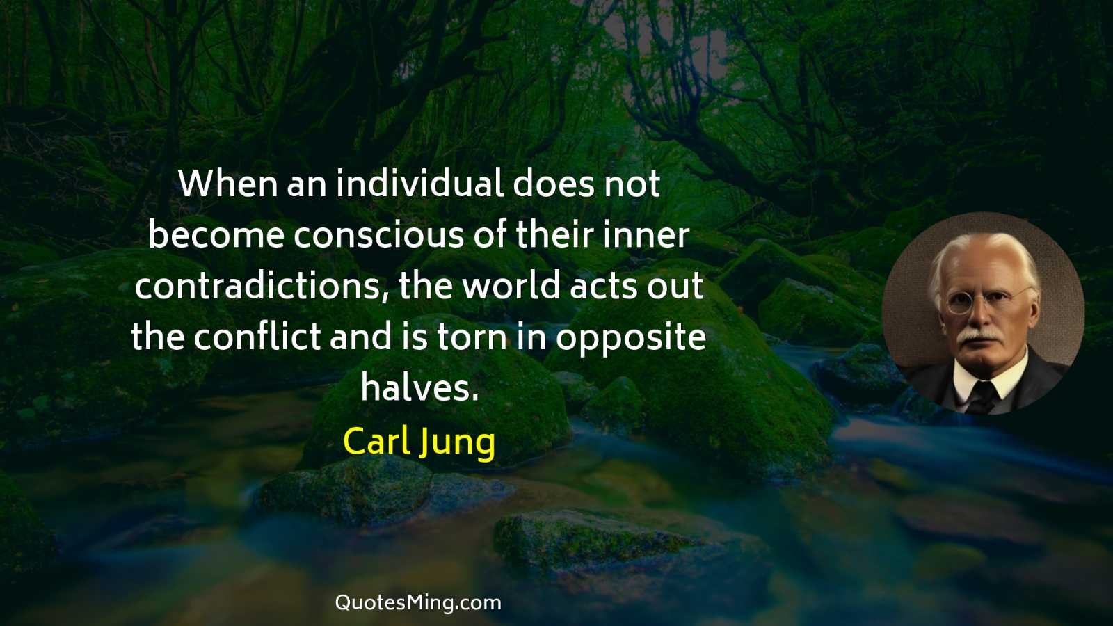 When an individual does not become conscious of their inner