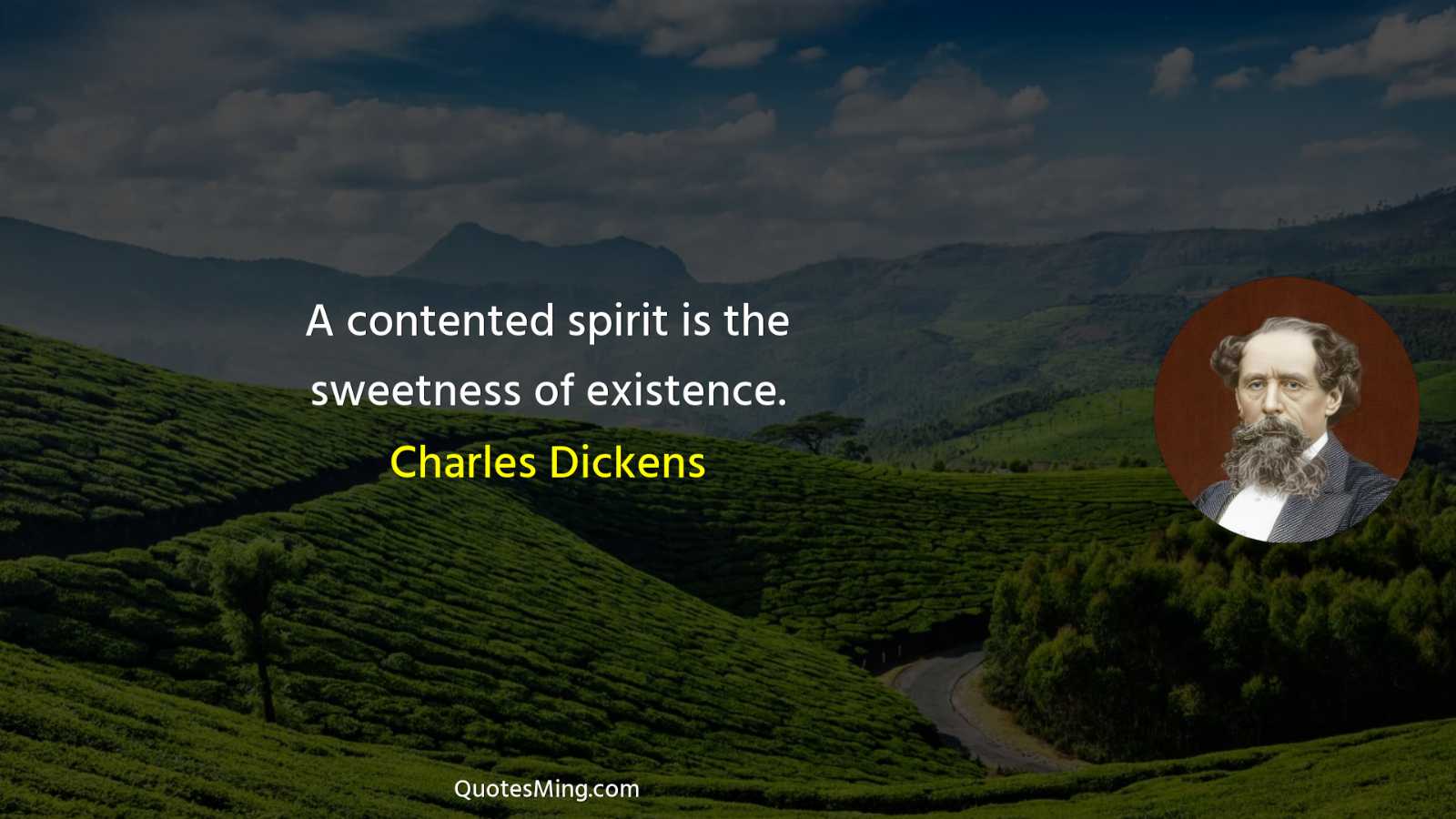 A contented spirit is the sweetness of existence