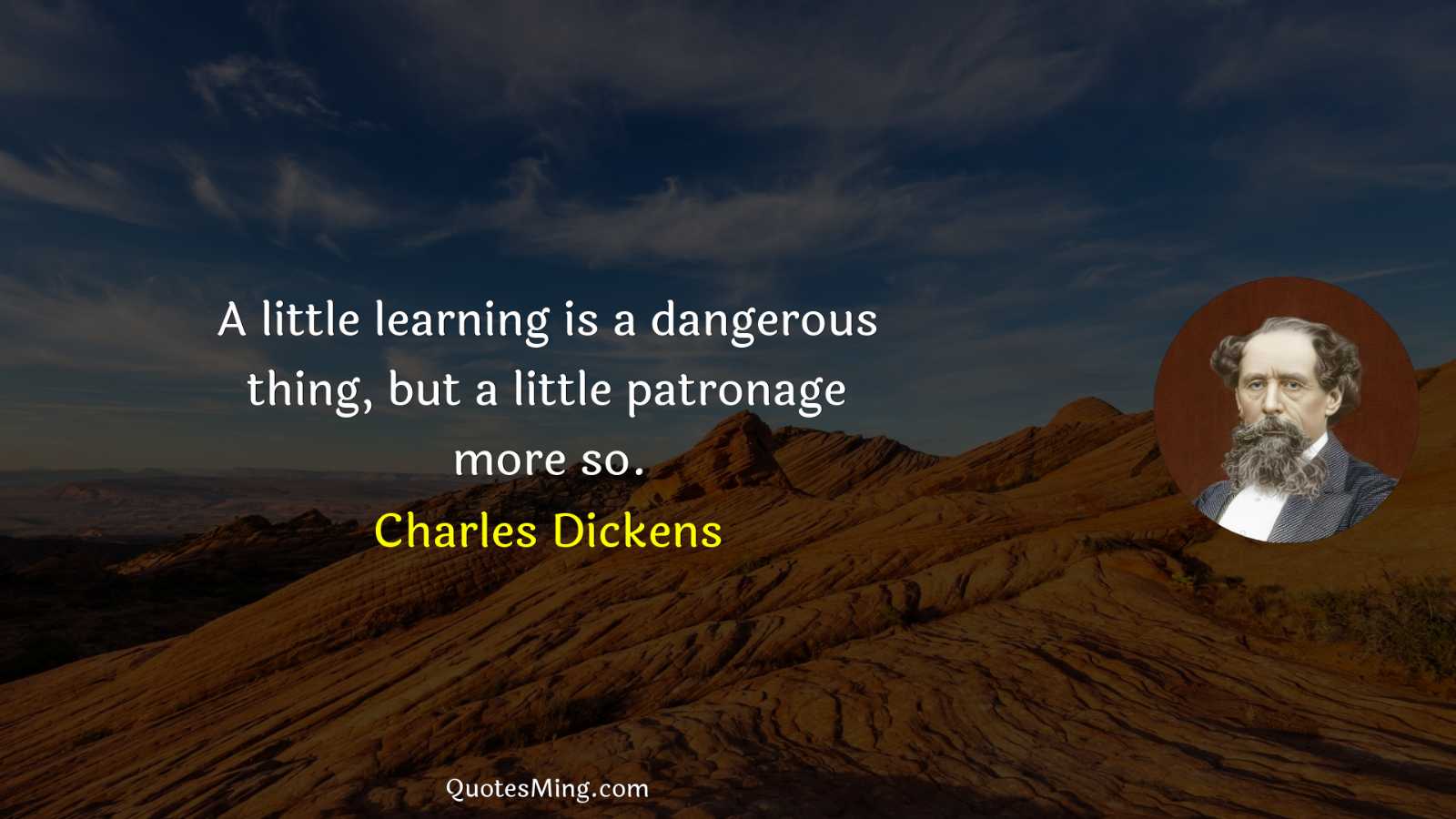 A little learning is a dangerous thing but a little