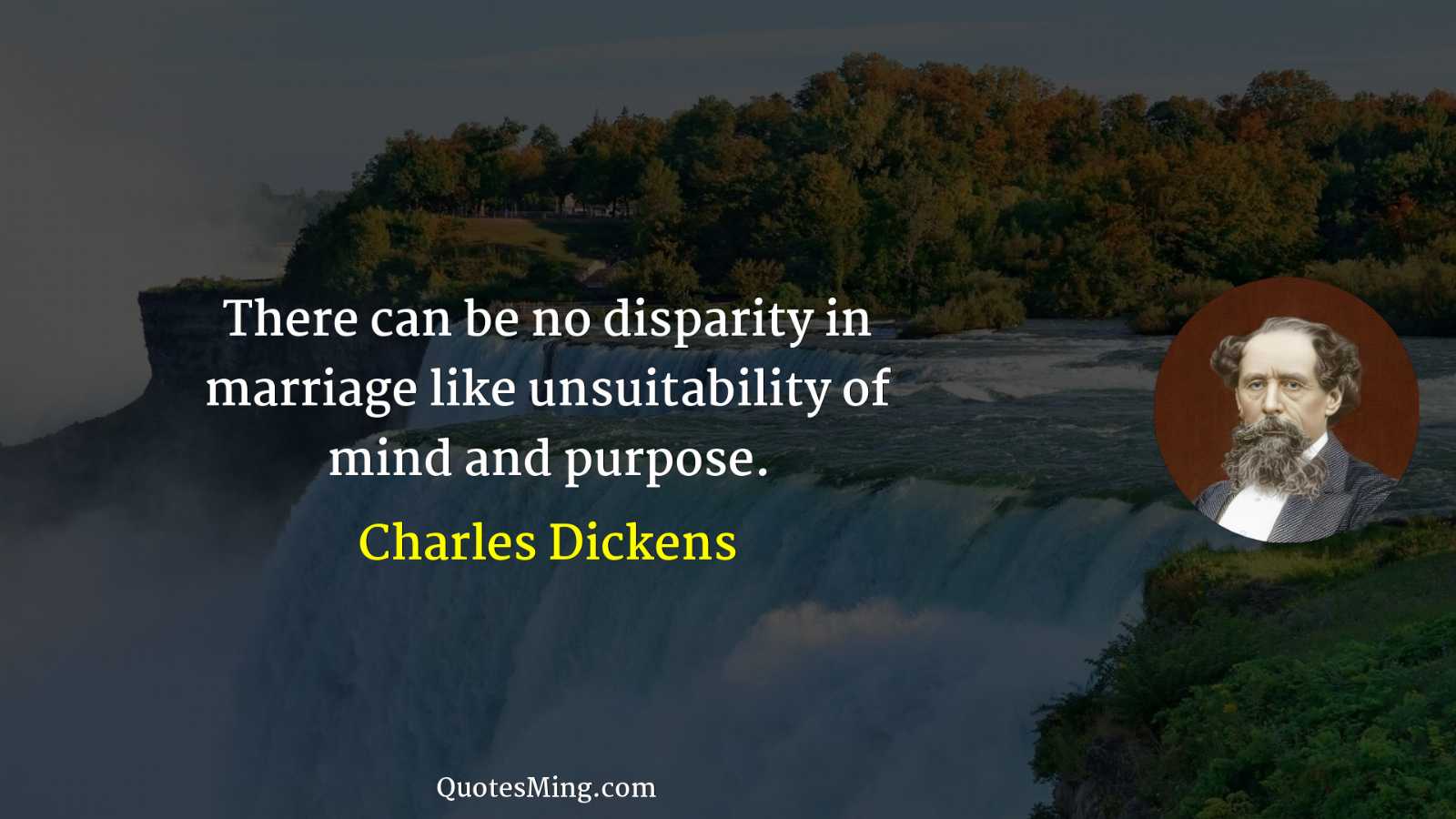 There can be no disparity in marriage like unsuitability of