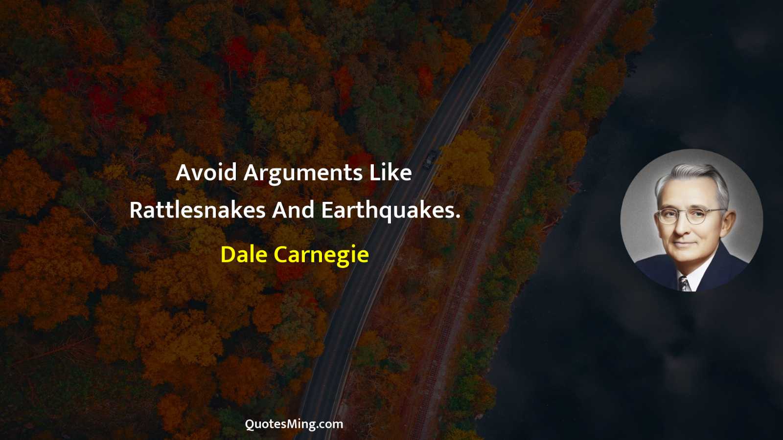 Avoid Arguments Like Rattlesnakes And Earthquakes