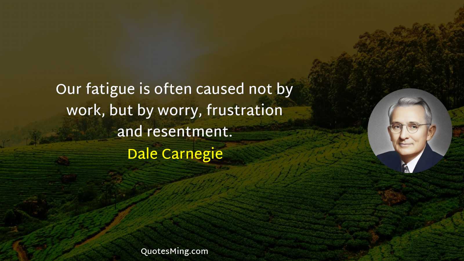 Our fatigue is often caused not by work but by