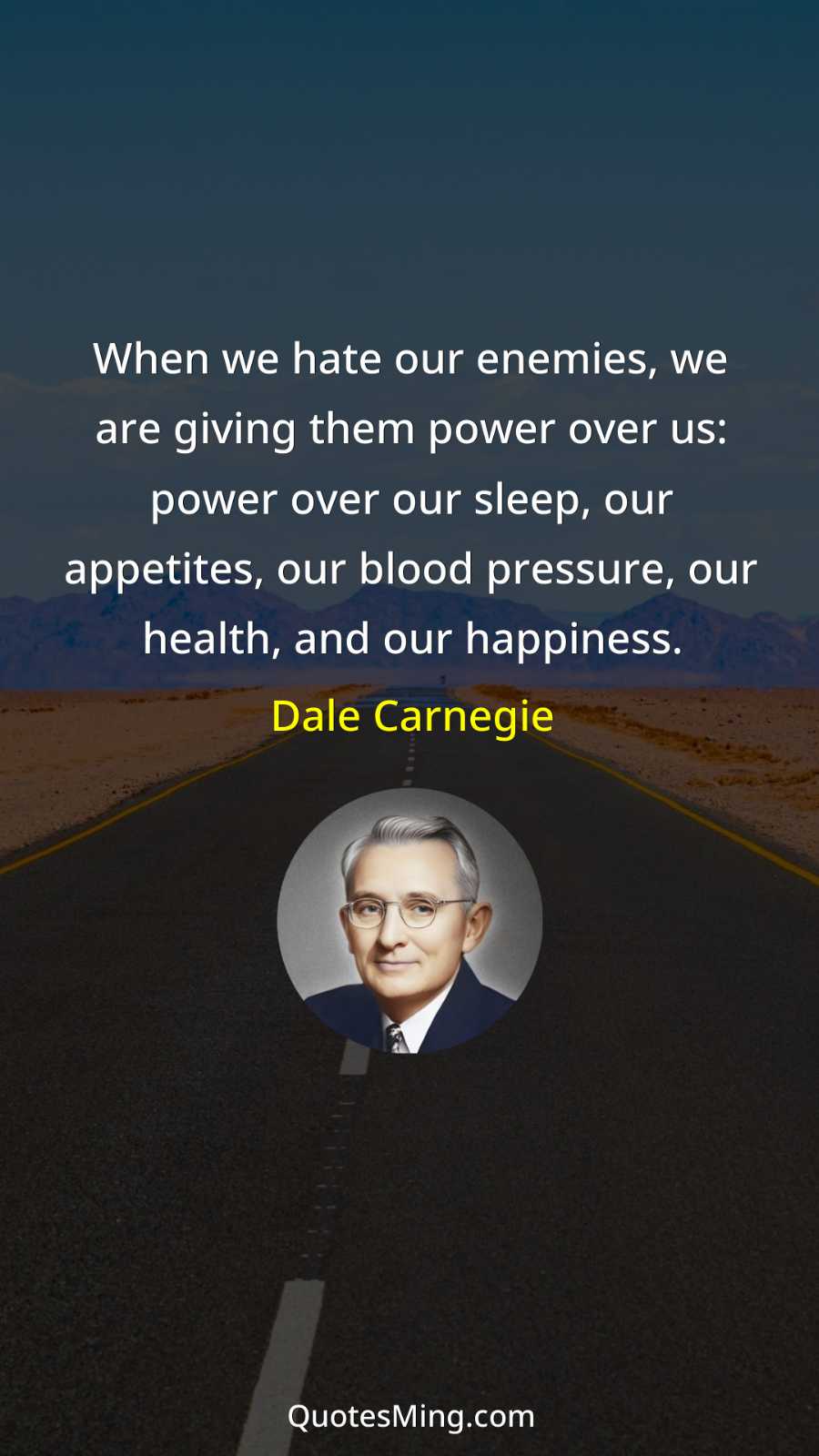 When we hate our enemies we are giving them power