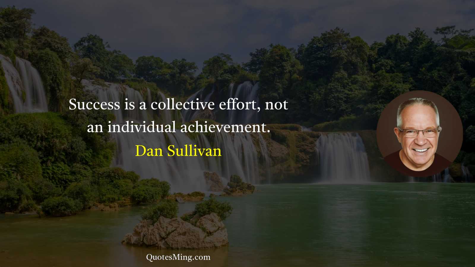 Success is a collective effort not an individual achievement