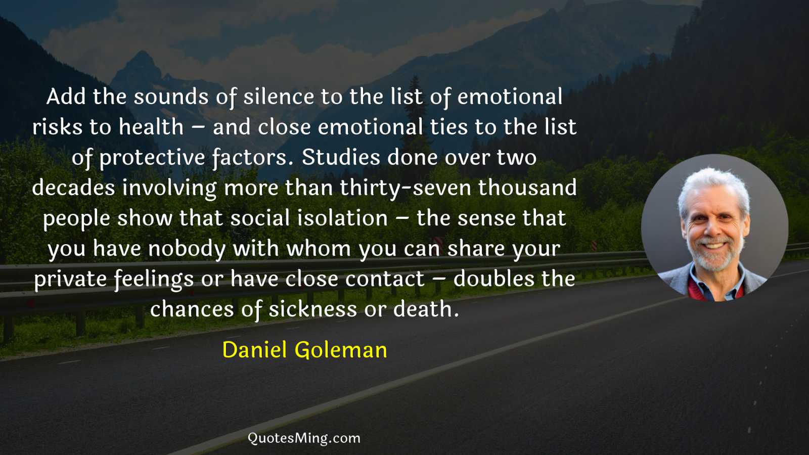 Add the sounds of silence to the list of emotional