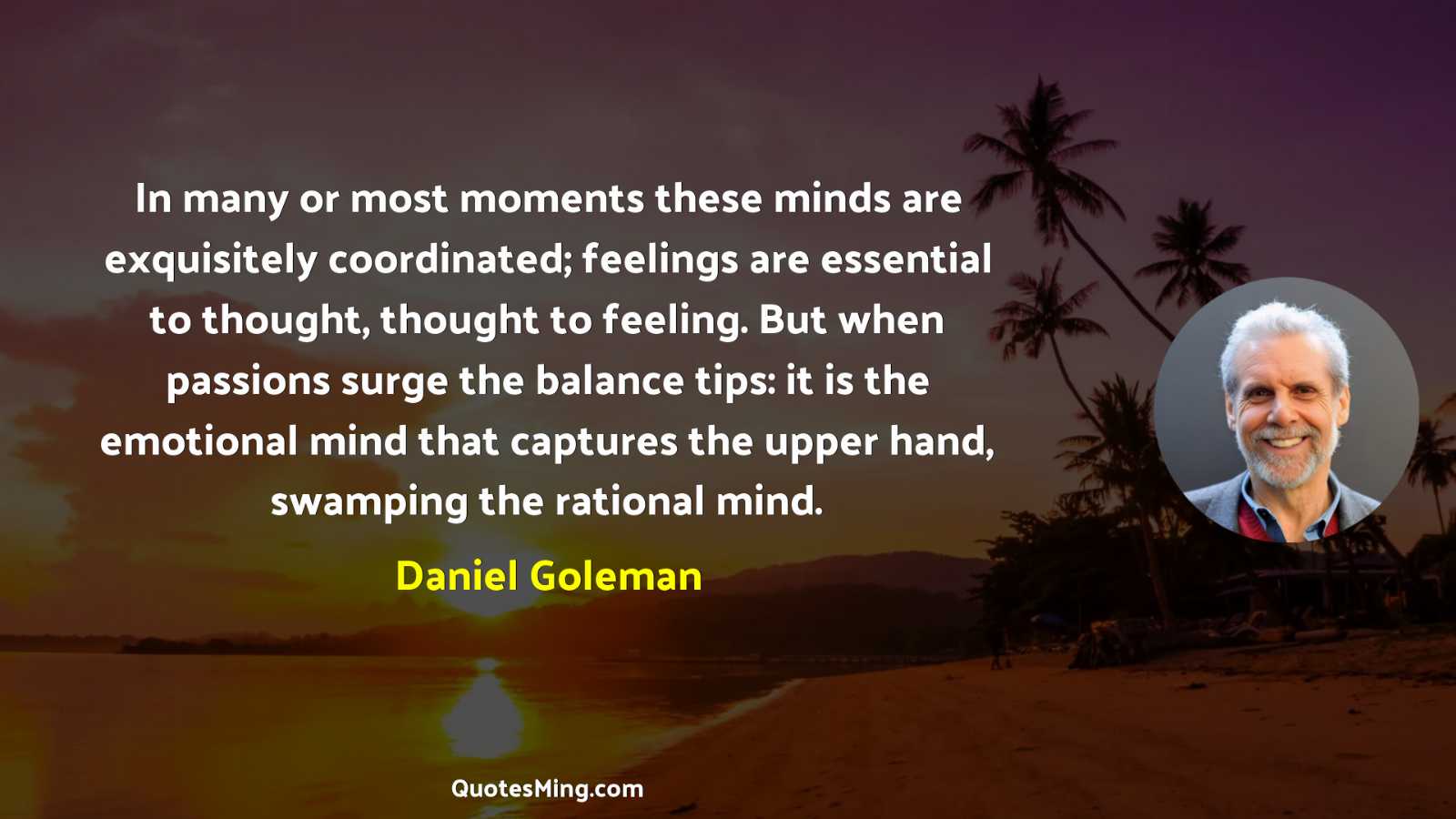 In many or most moments these minds are exquisitely coordinated;