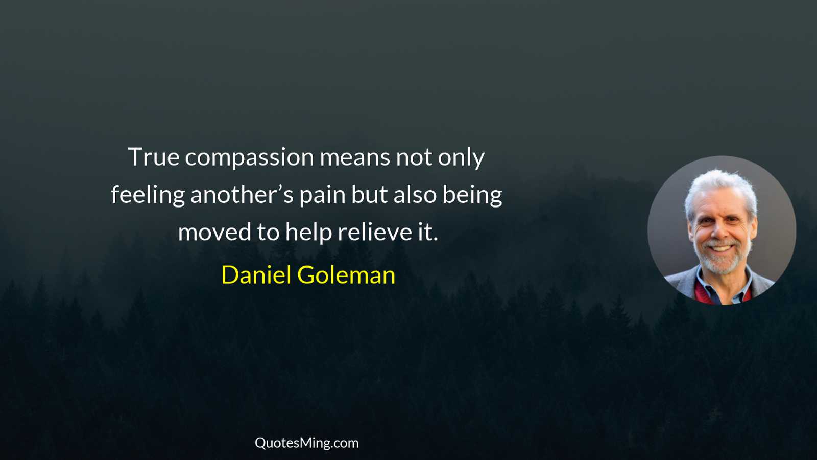 True compassion means not only feeling another’s pain but also