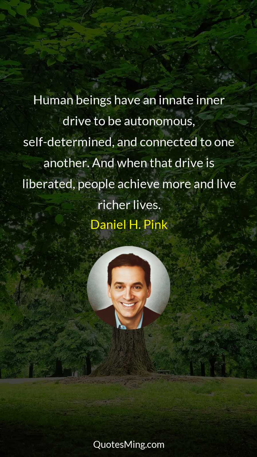 Human beings have an innate inner drive to be autonomous