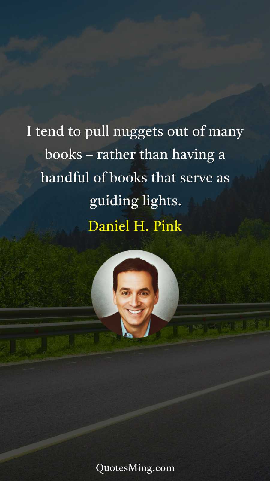 I tend to pull nuggets out of many books –