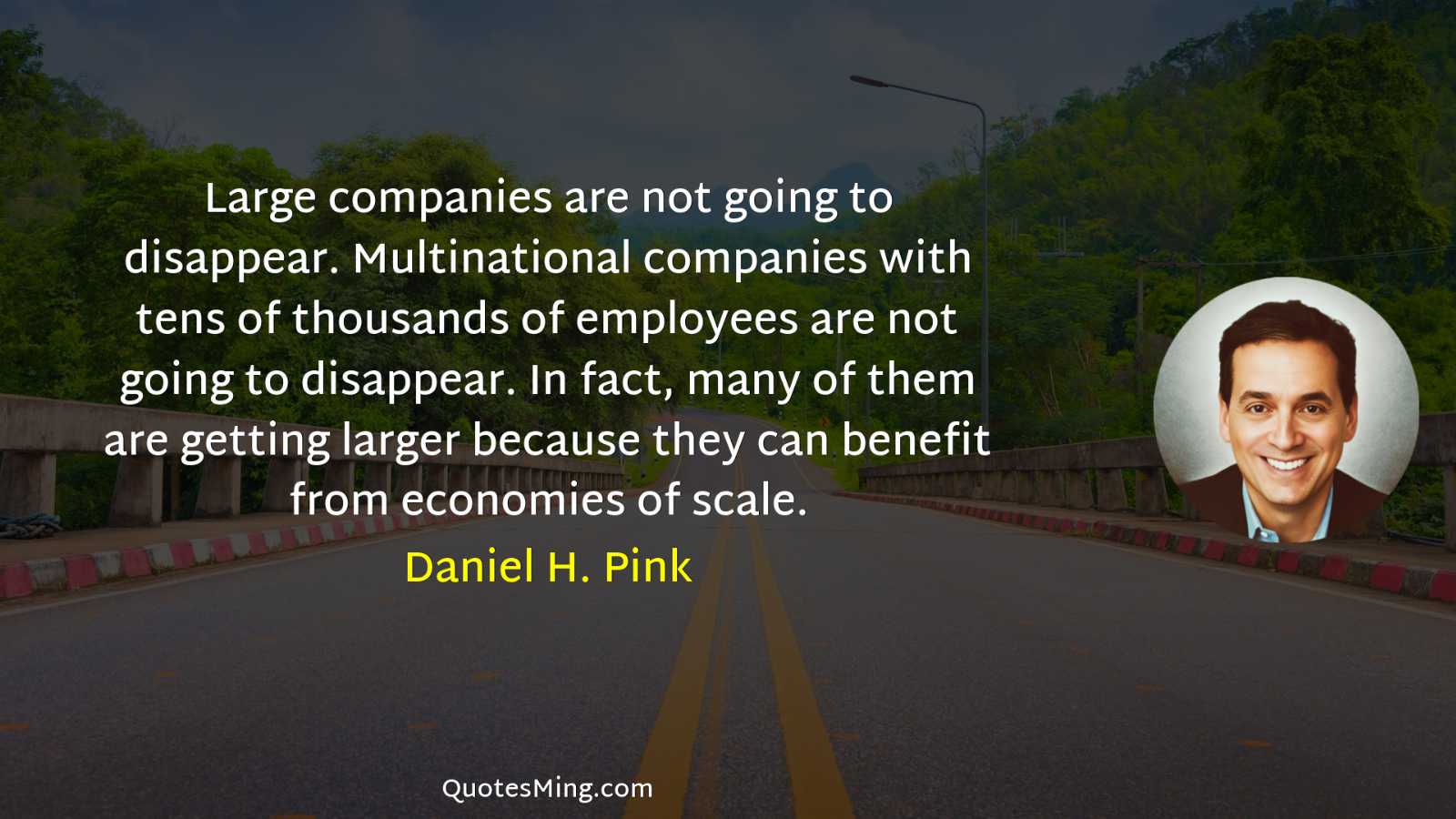 Large companies are not going to disappear Multinational companies with