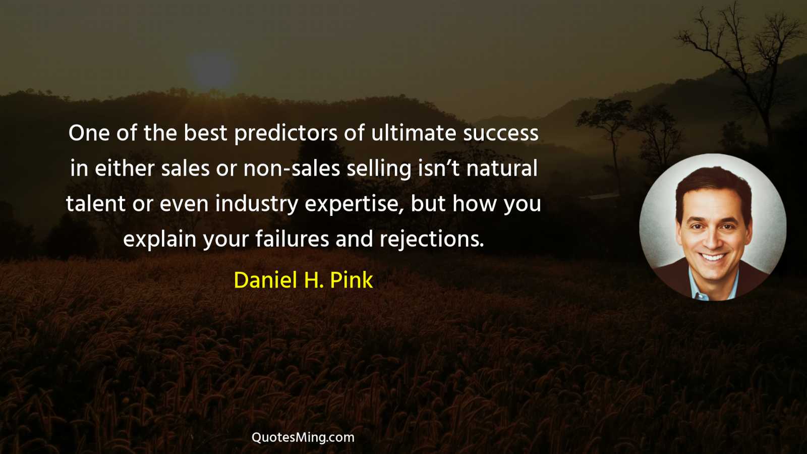 One of the best predictors of ultimate success in either