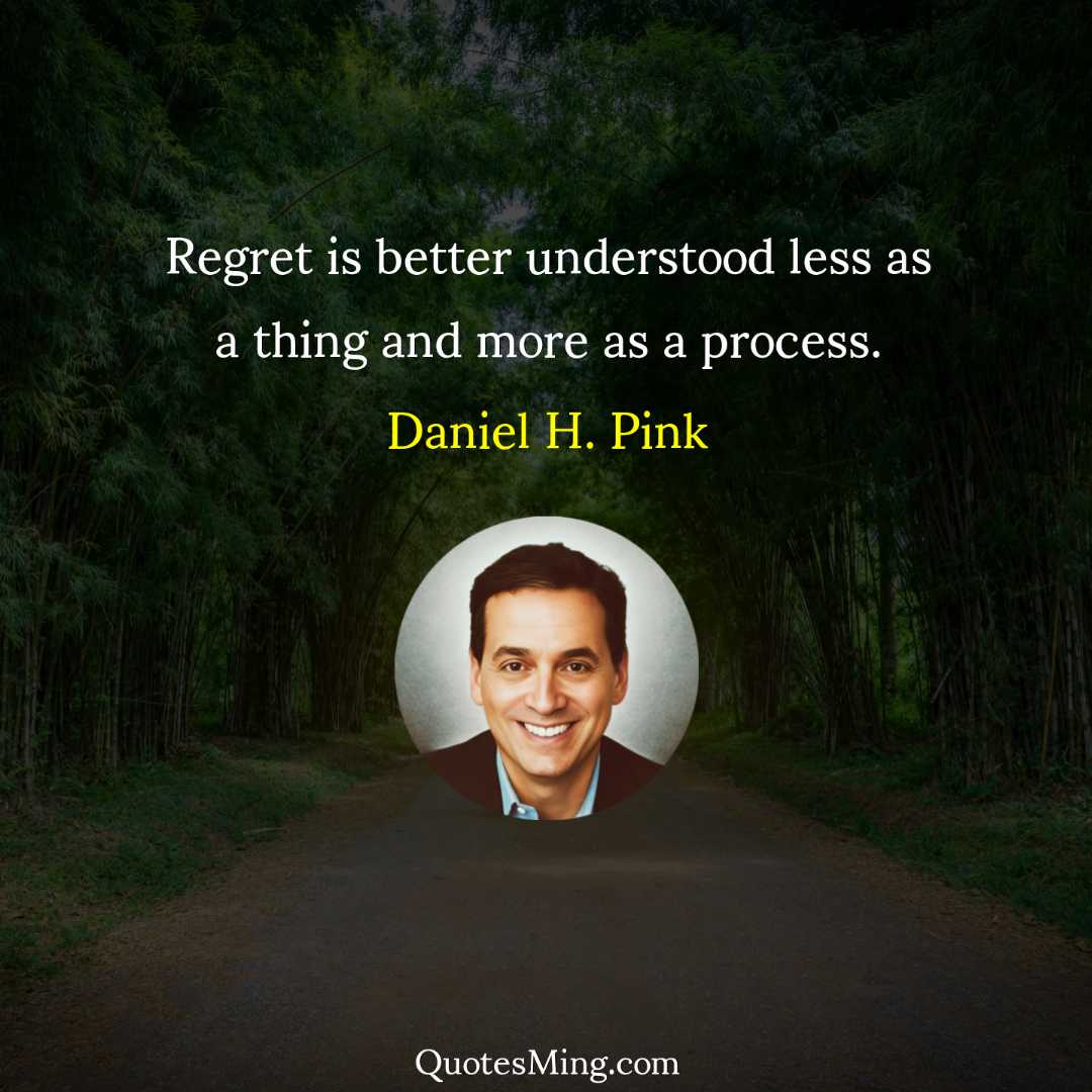 Regret is better understood less as a thing and more