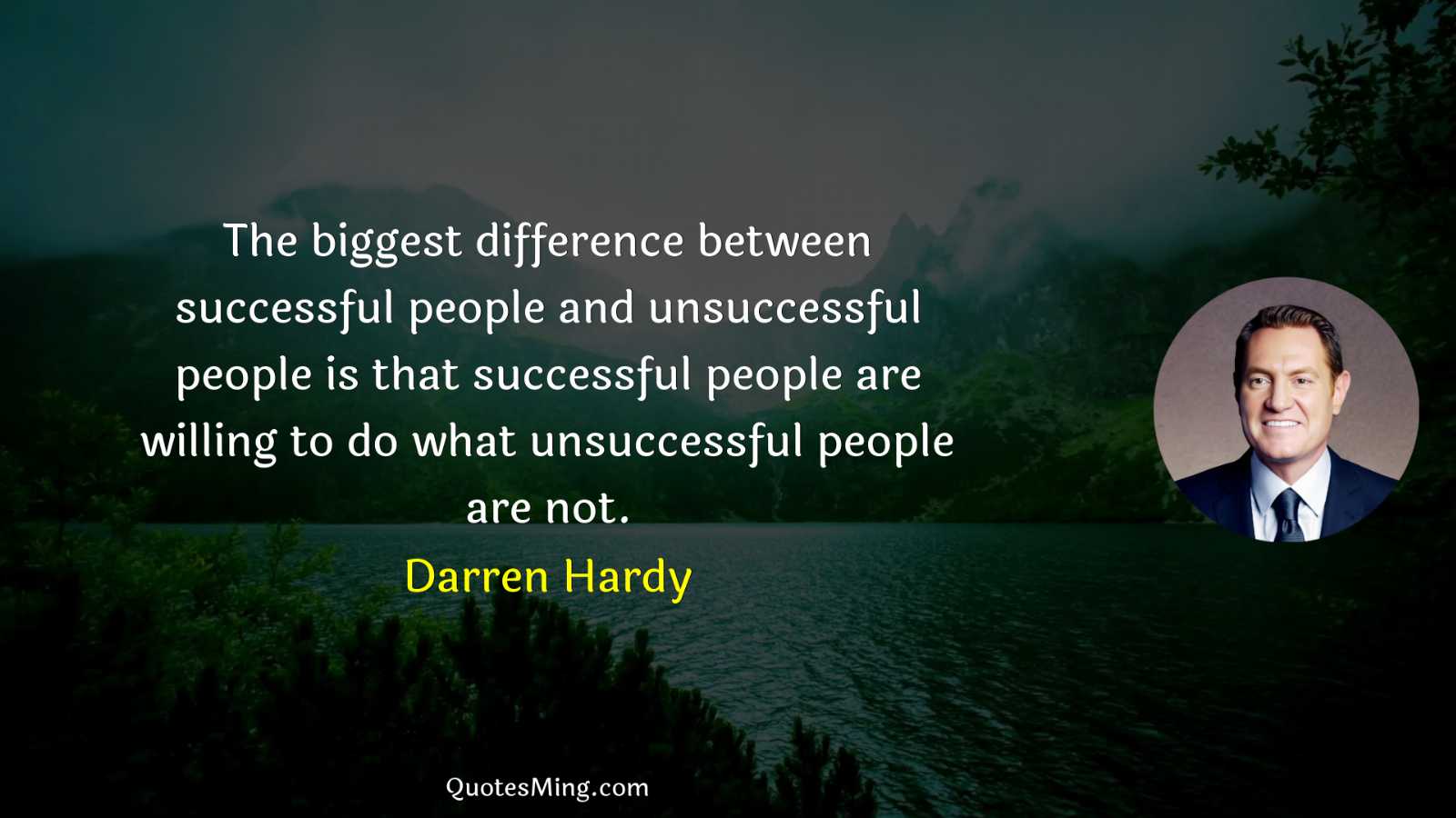 The biggest difference between successful people and unsuccessful people is