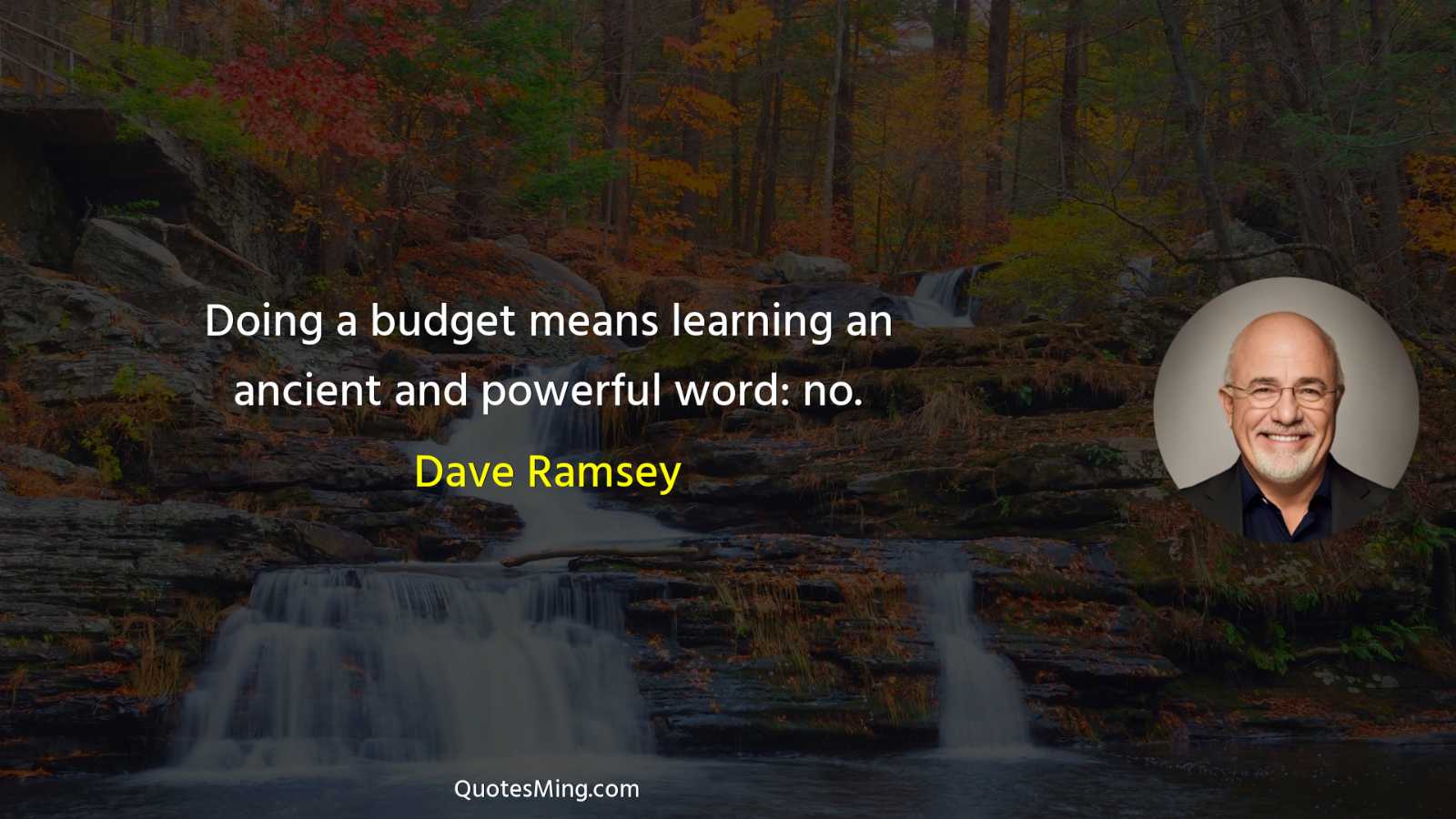 Doing a budget means learning an ancient and powerful word: