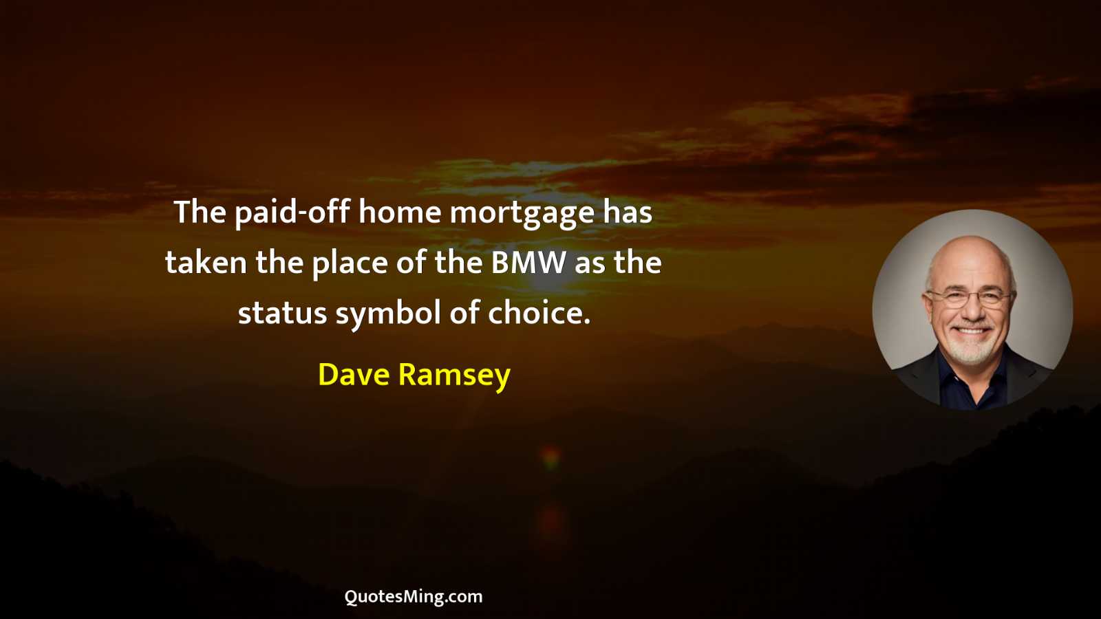 The paid-off home mortgage has taken the place of the