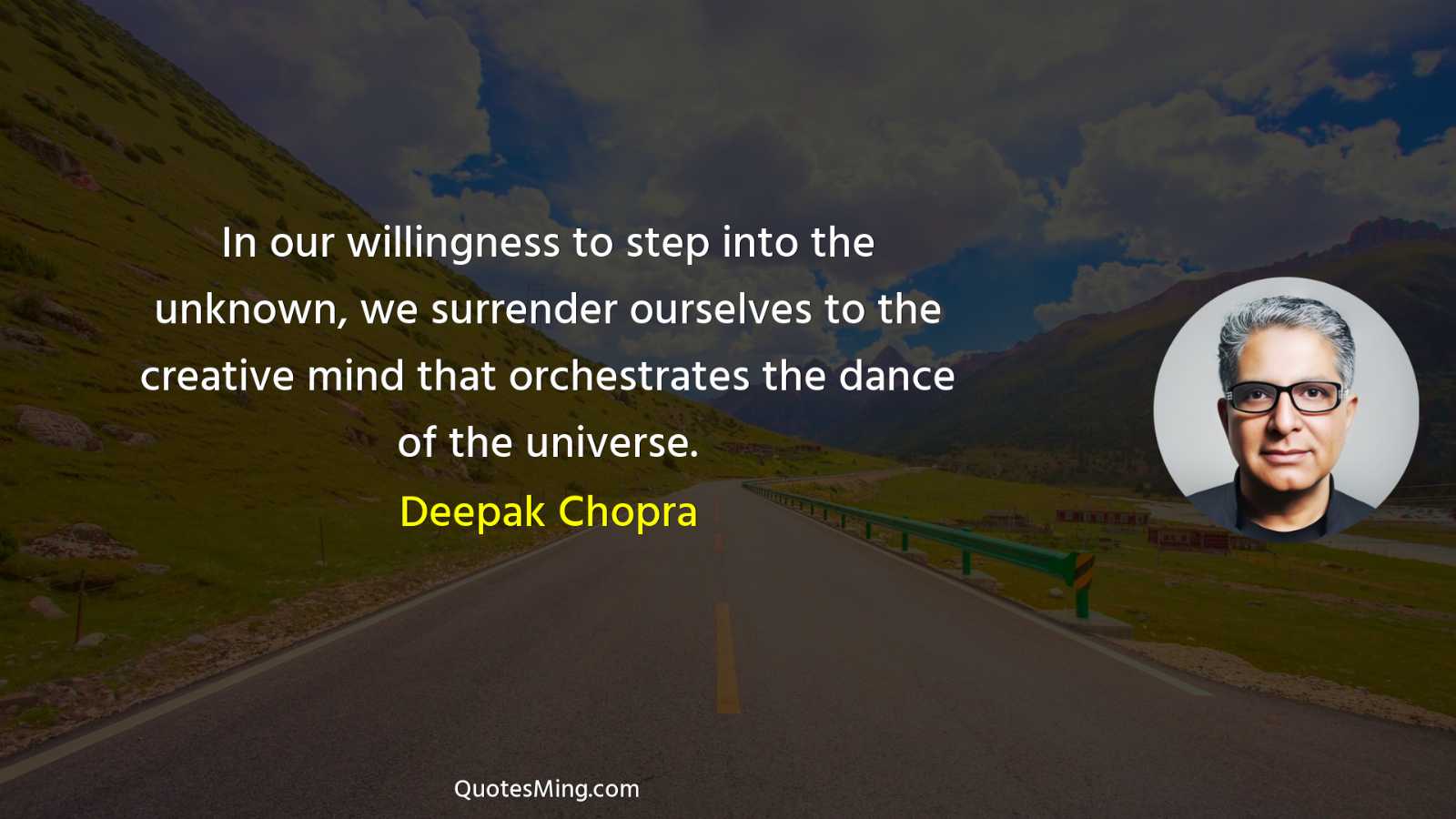 In our willingness to step into the unknown we surrender