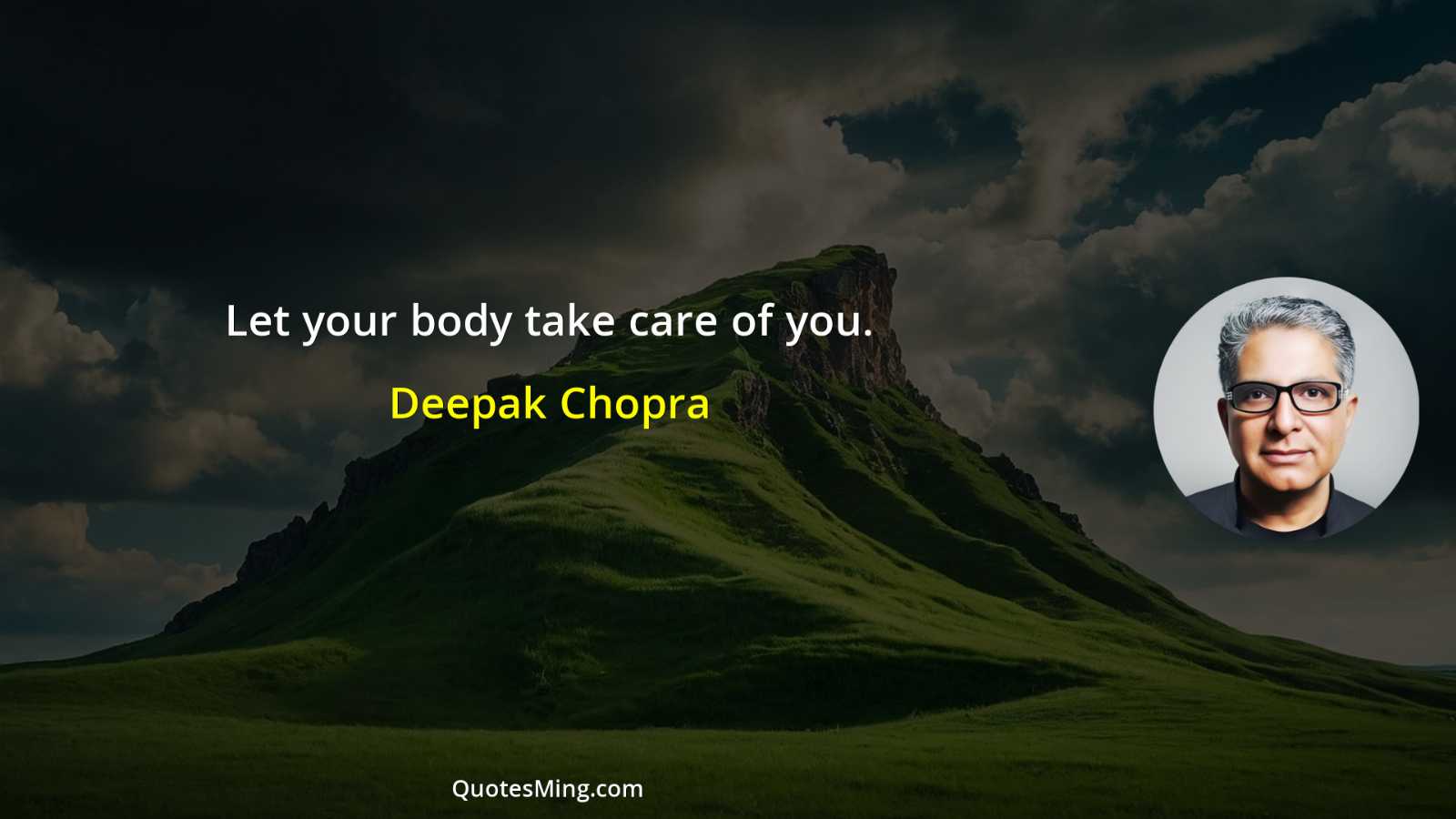 Let your body take care of you