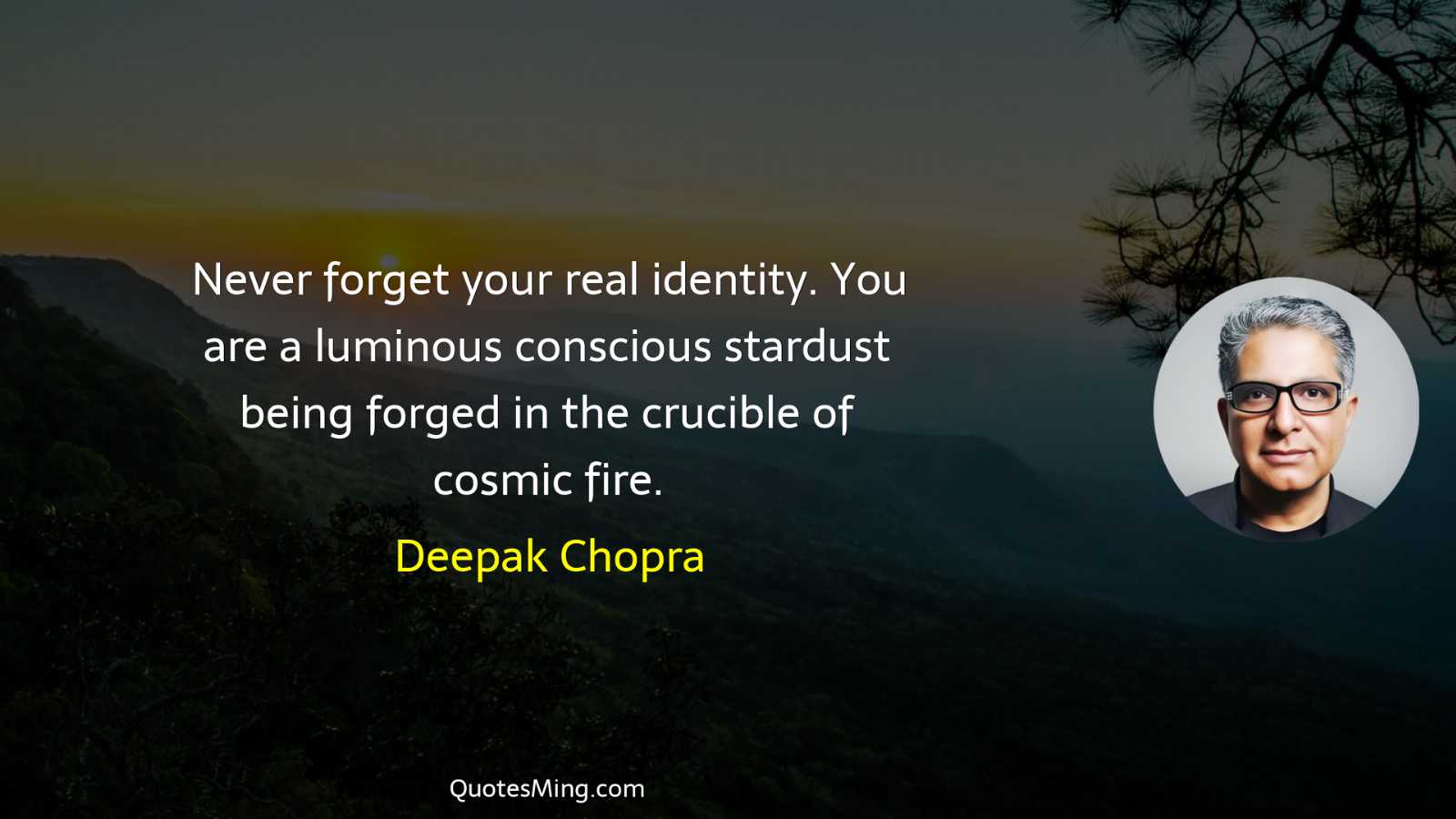 Never forget your real identity You are a luminous conscious