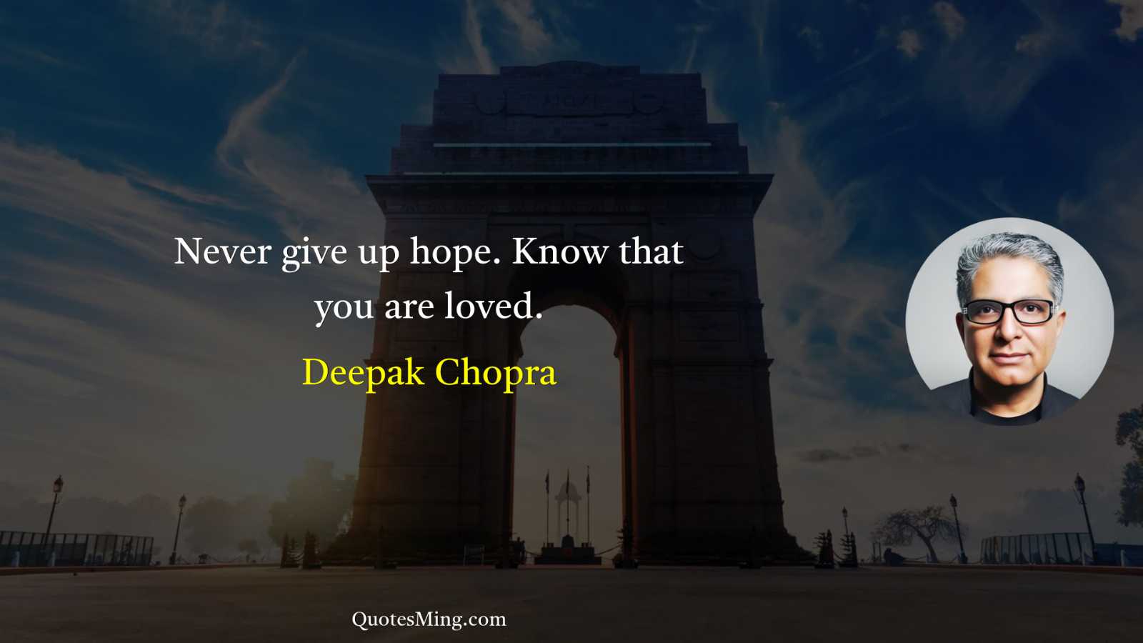 Never give up hope Know that you are loved