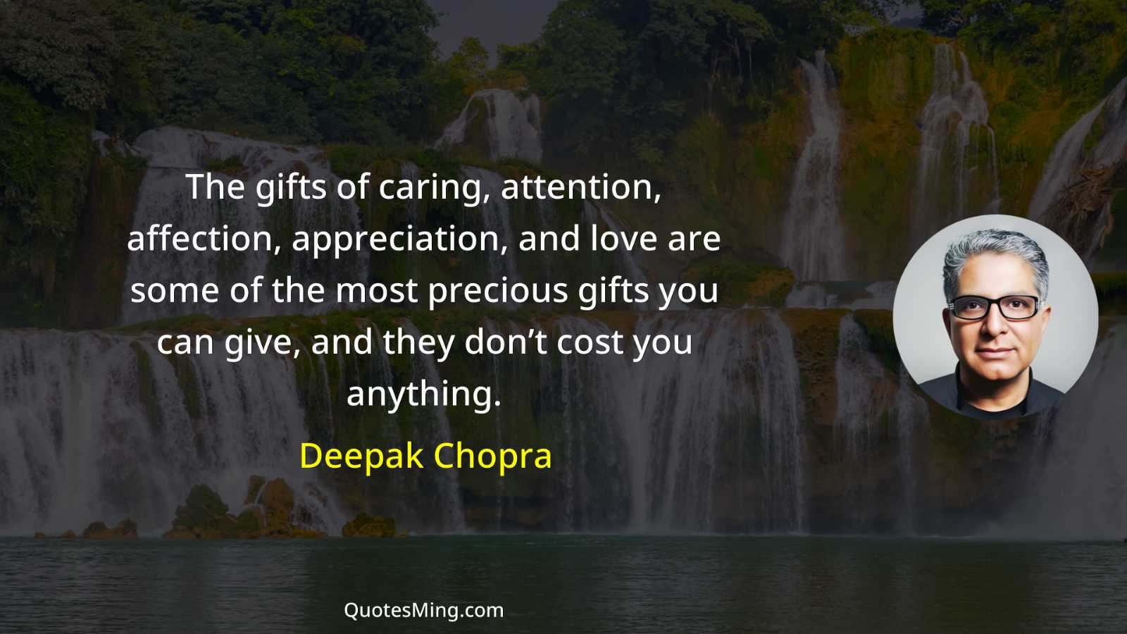 The gifts of caring attention affection appreciation and love are