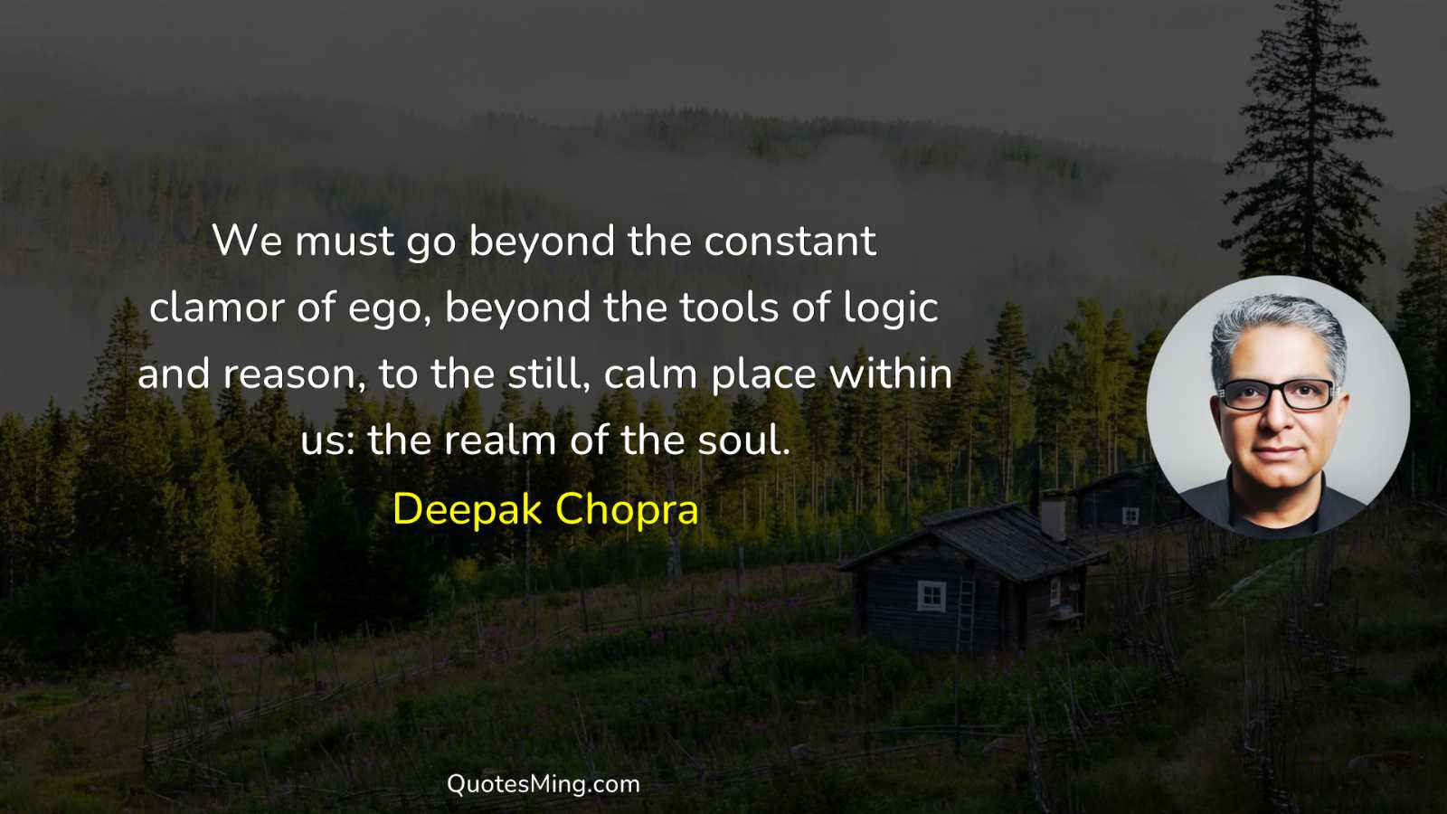 We must go beyond the constant clamor of ego beyond