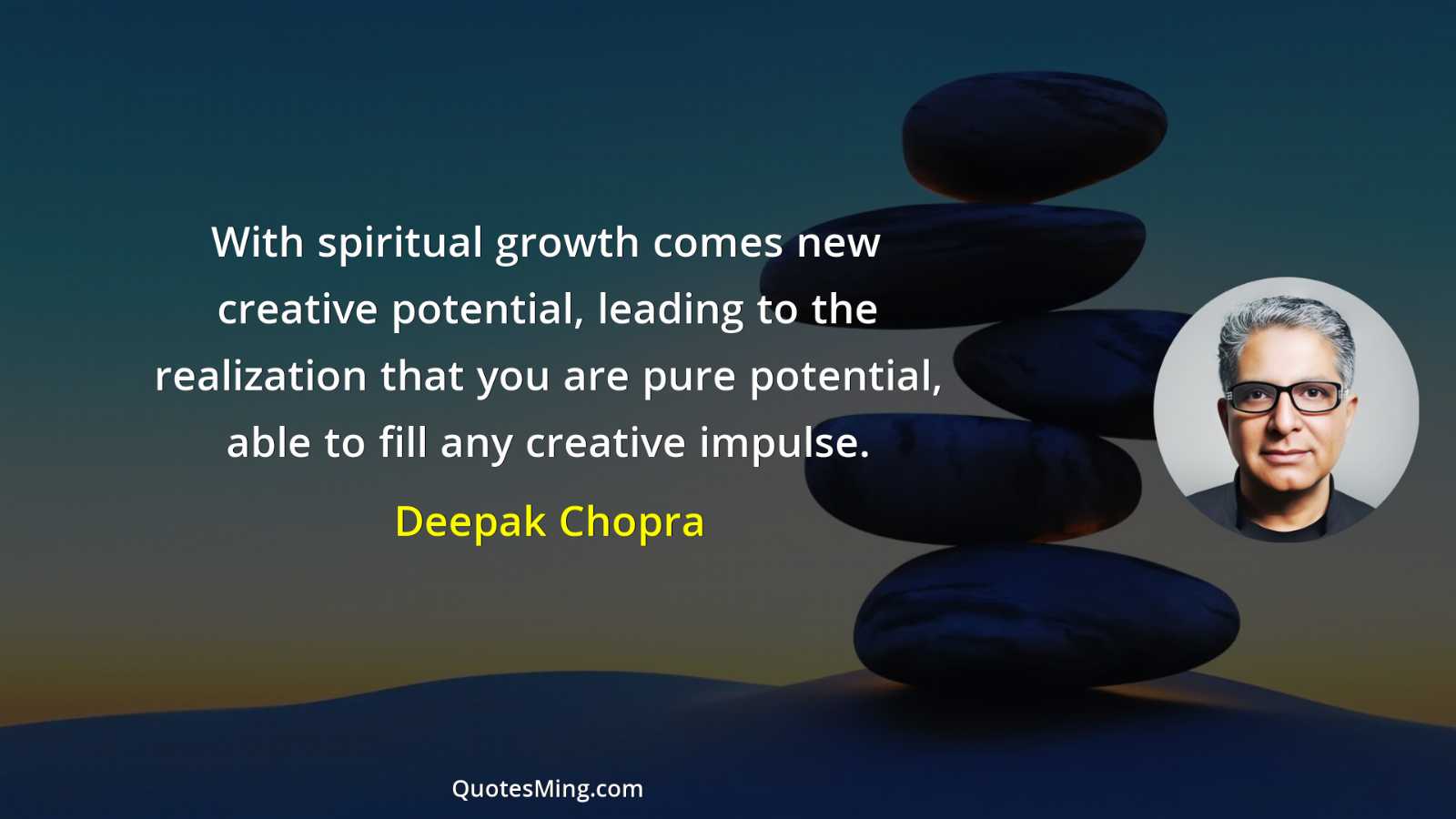 With spiritual growth comes new creative potential leading to the