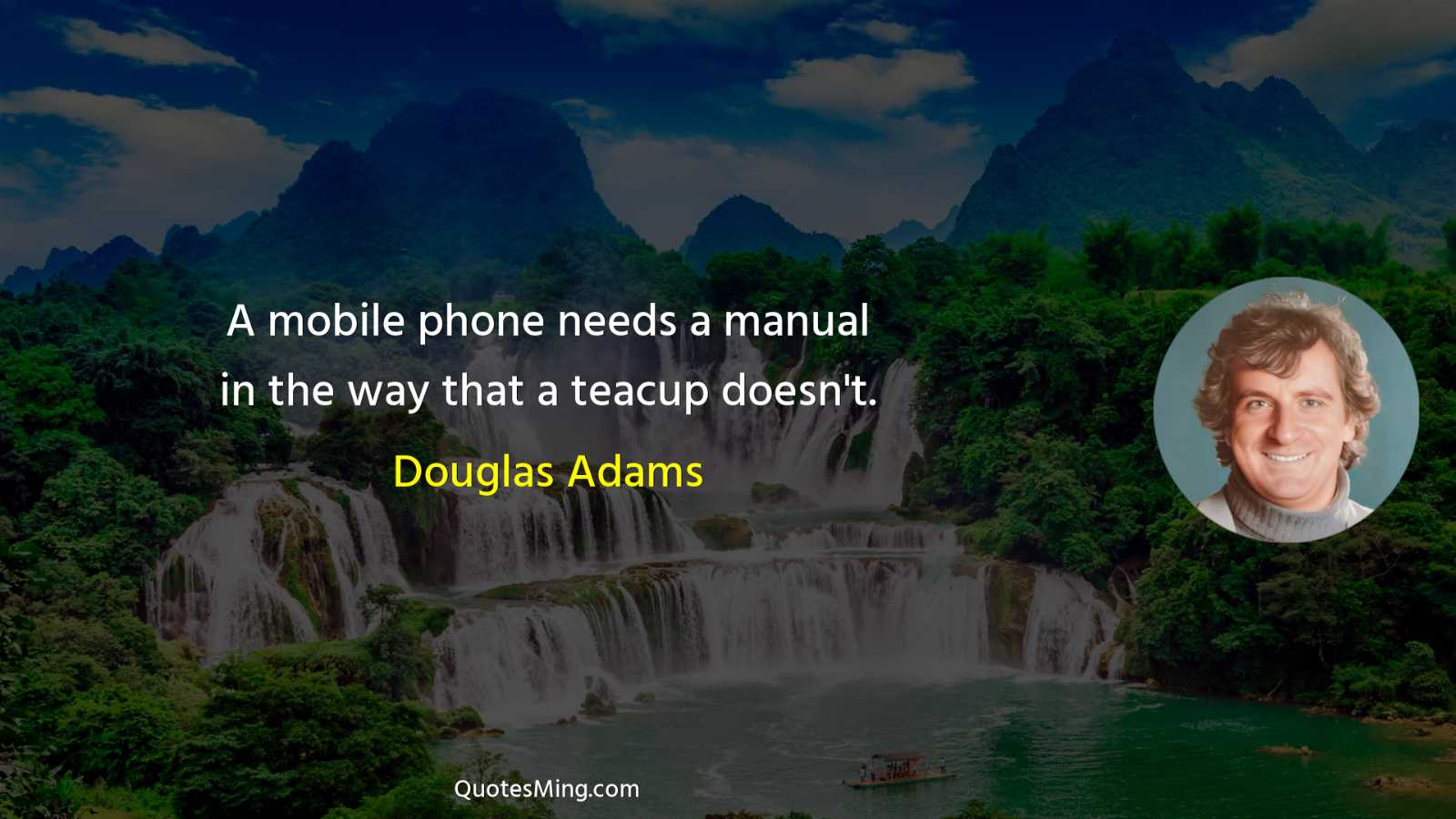 A mobile phone needs a manual in the way that